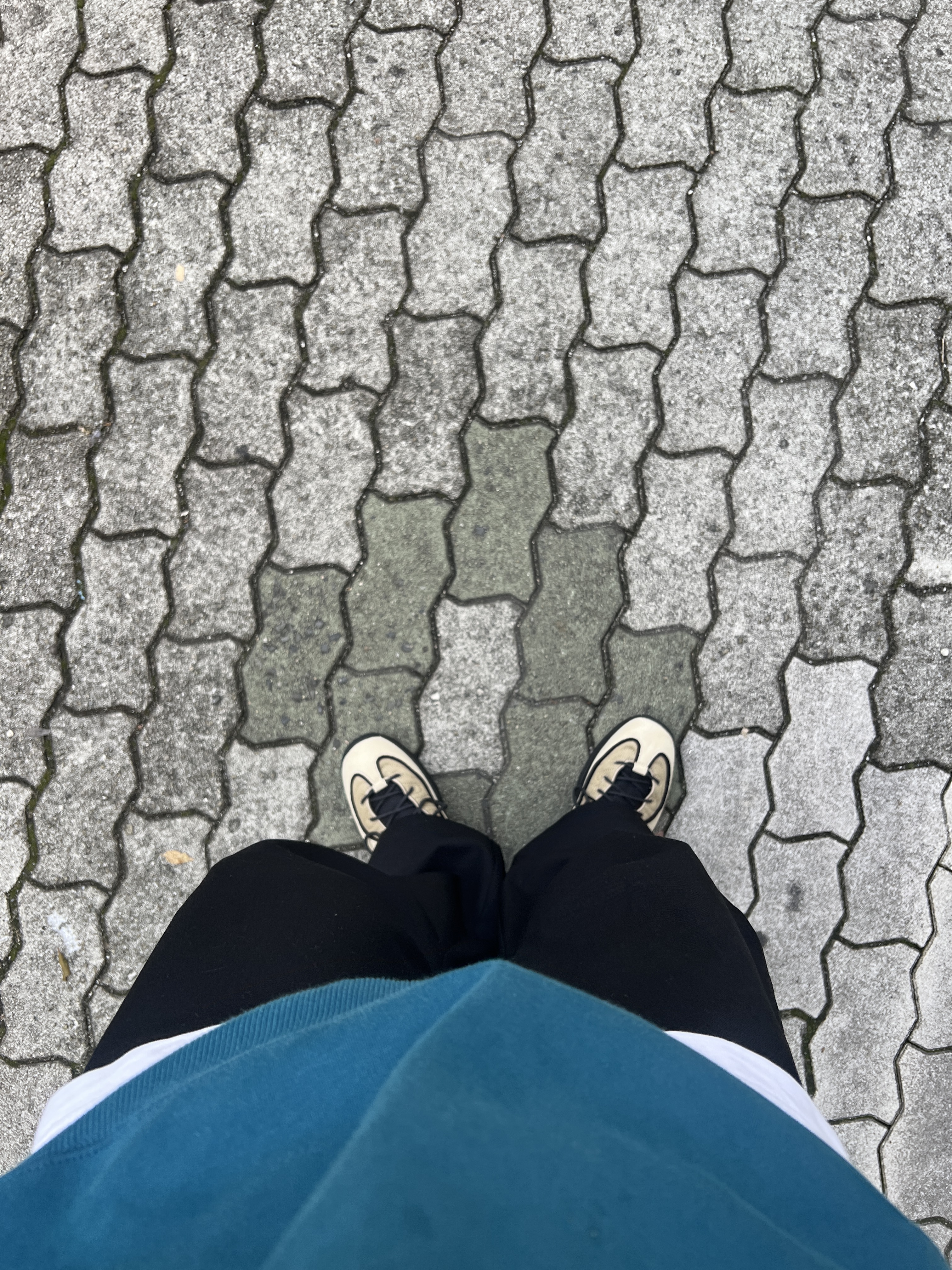 Nike x Stussy Air Penny II Rattan and Limestone, Maison Kitsune x Ader Error Meditation Fox Hoodie Turquoise 착용 스타일 - 2