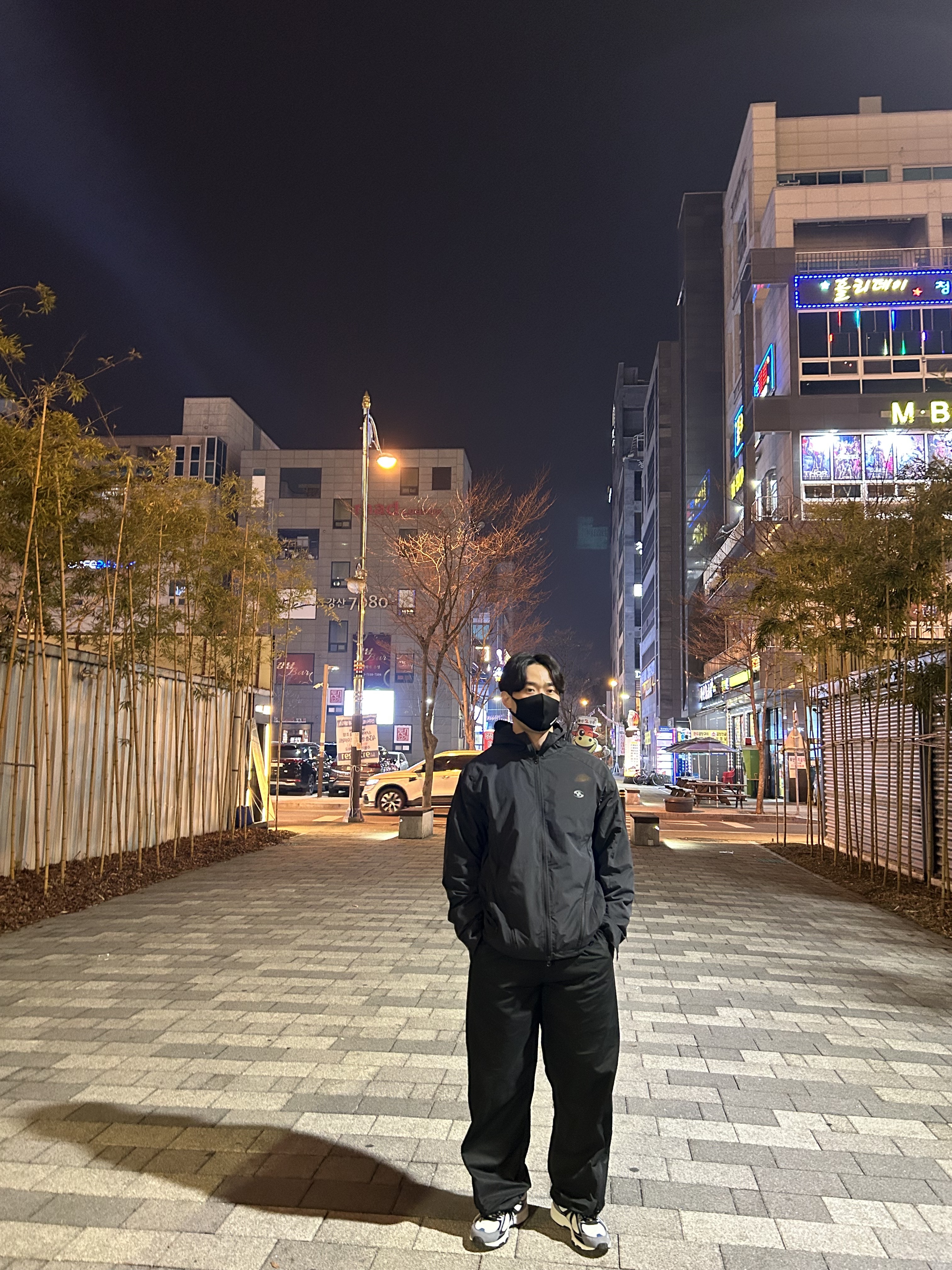 Sansan Gear Zipper Pants Black - 22FW, Sansan Gear Zipper Jacket Black - 22FW 착용 스타일