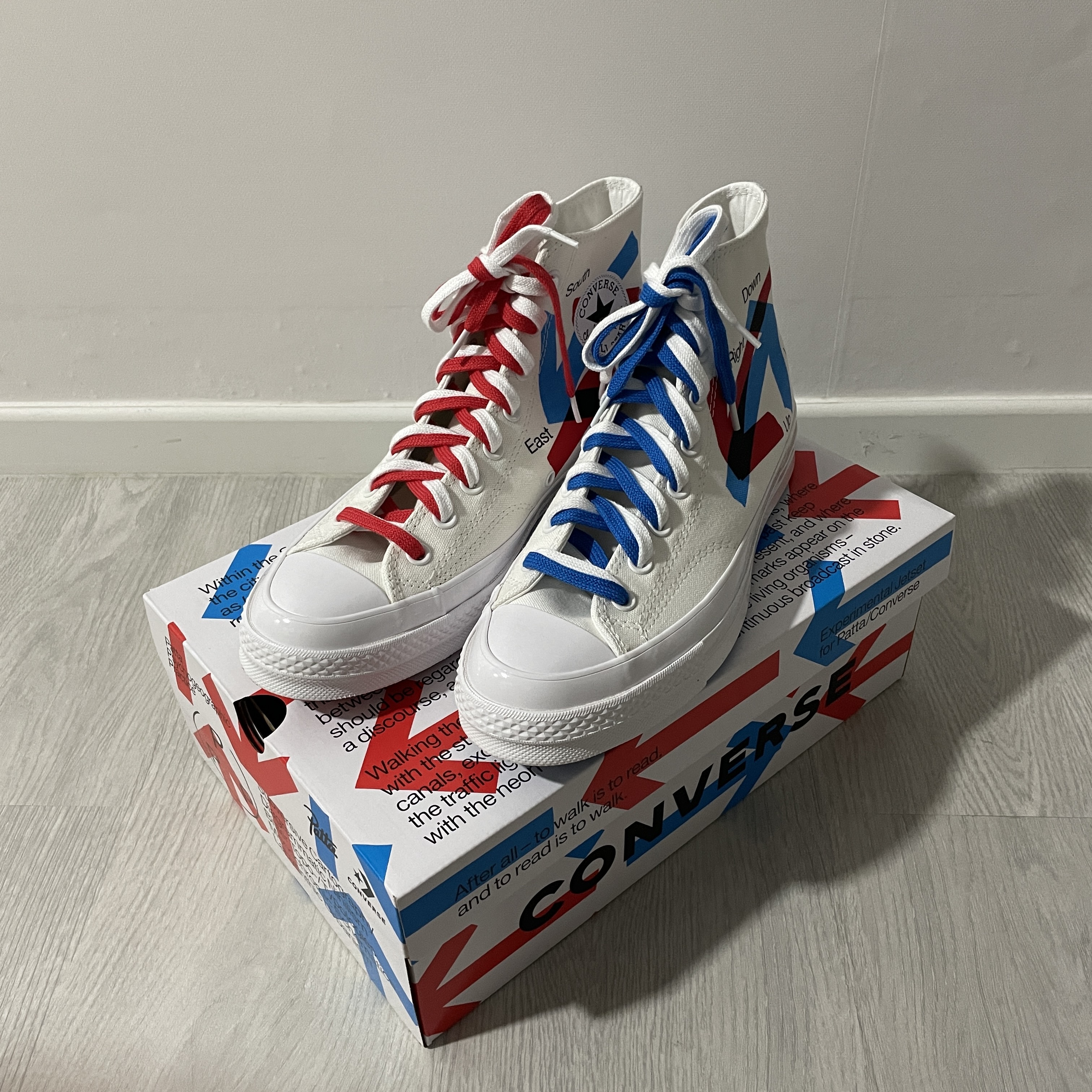 Converse x Patta x Experimental Jetset Chuck 70 High White 착용 스타일 - 3