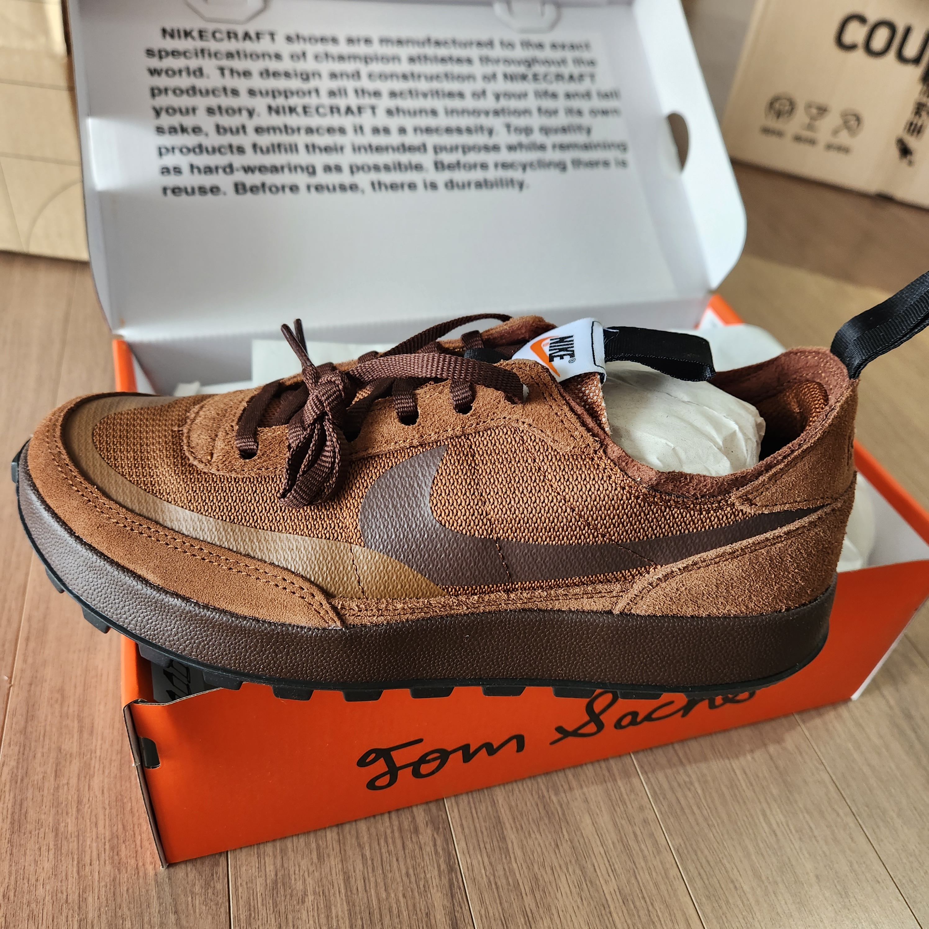 Nike x Tom Sachs General Purpose Shoe Brown 착용 스타일 - 2