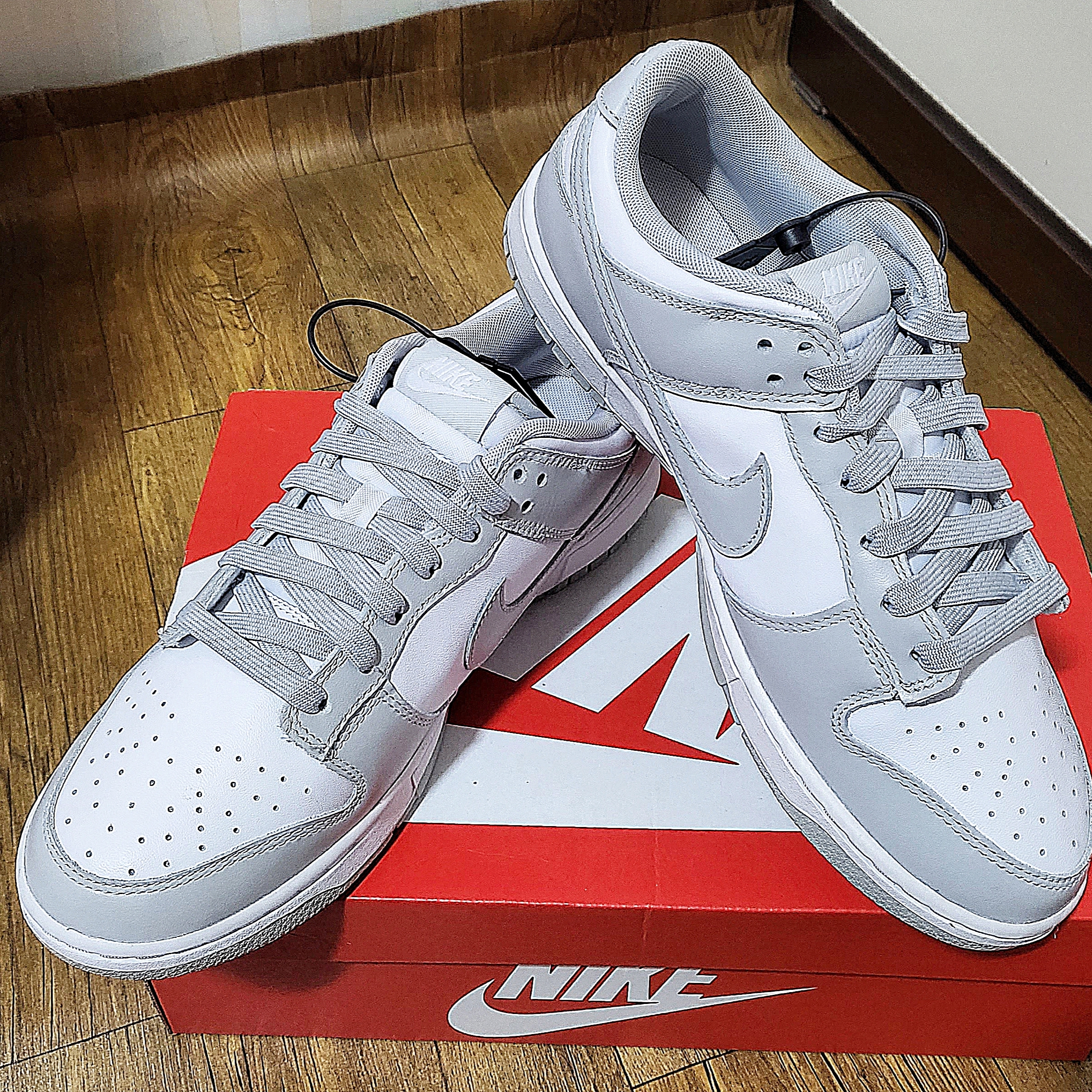Nike Dunk Low Retro Grey Fog 착용 스타일 - 3