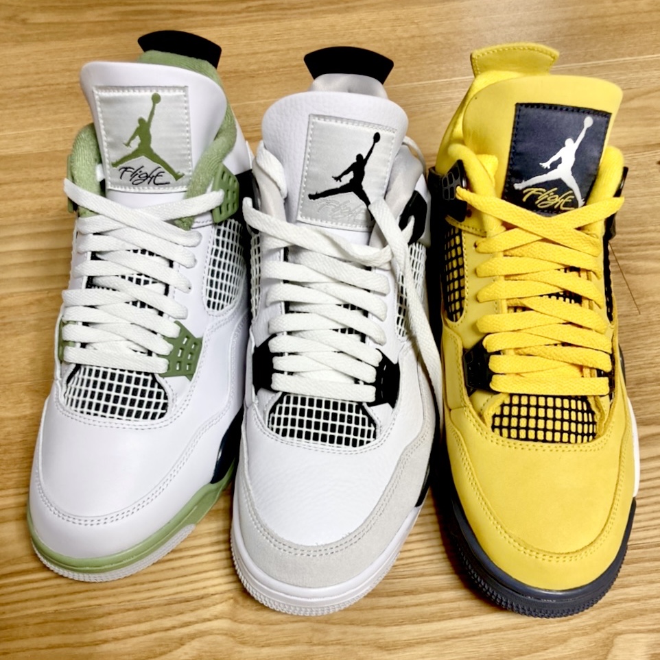(W) Jordan 4 Retro Oil Green 착용 스타일