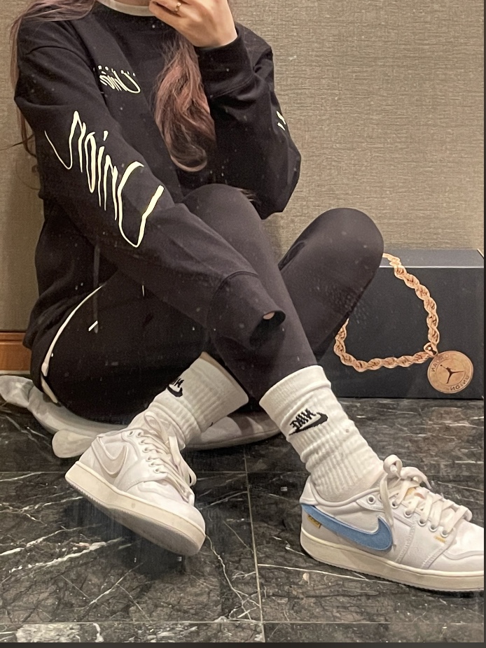 Jordan x Union Fleece Hoodie Black - Asia, Jordan 1 x Union Retro High Black Toe 착용 스타일 - 4