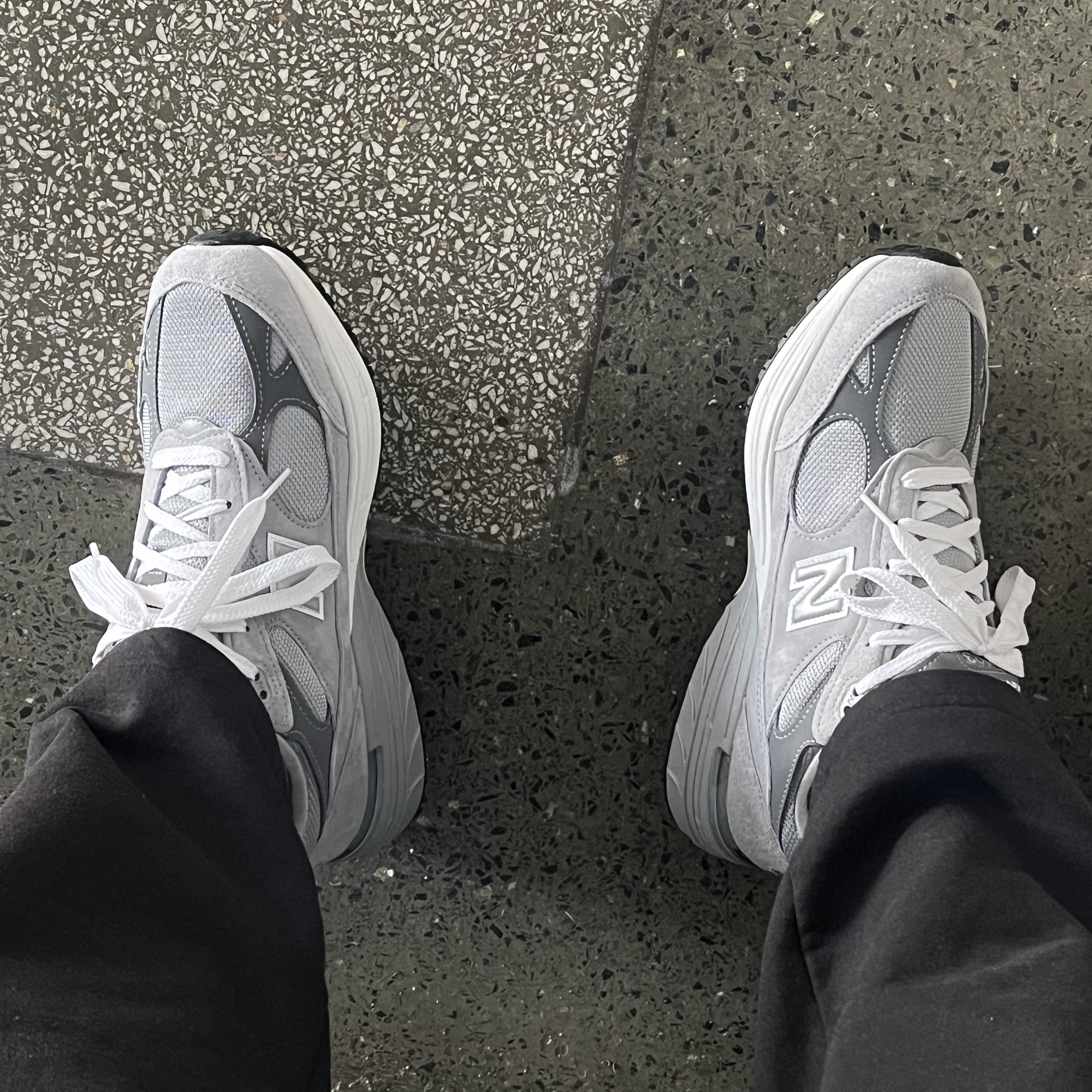 New Balance 993 Made in USA Grey - D Standard 착용 스타일
