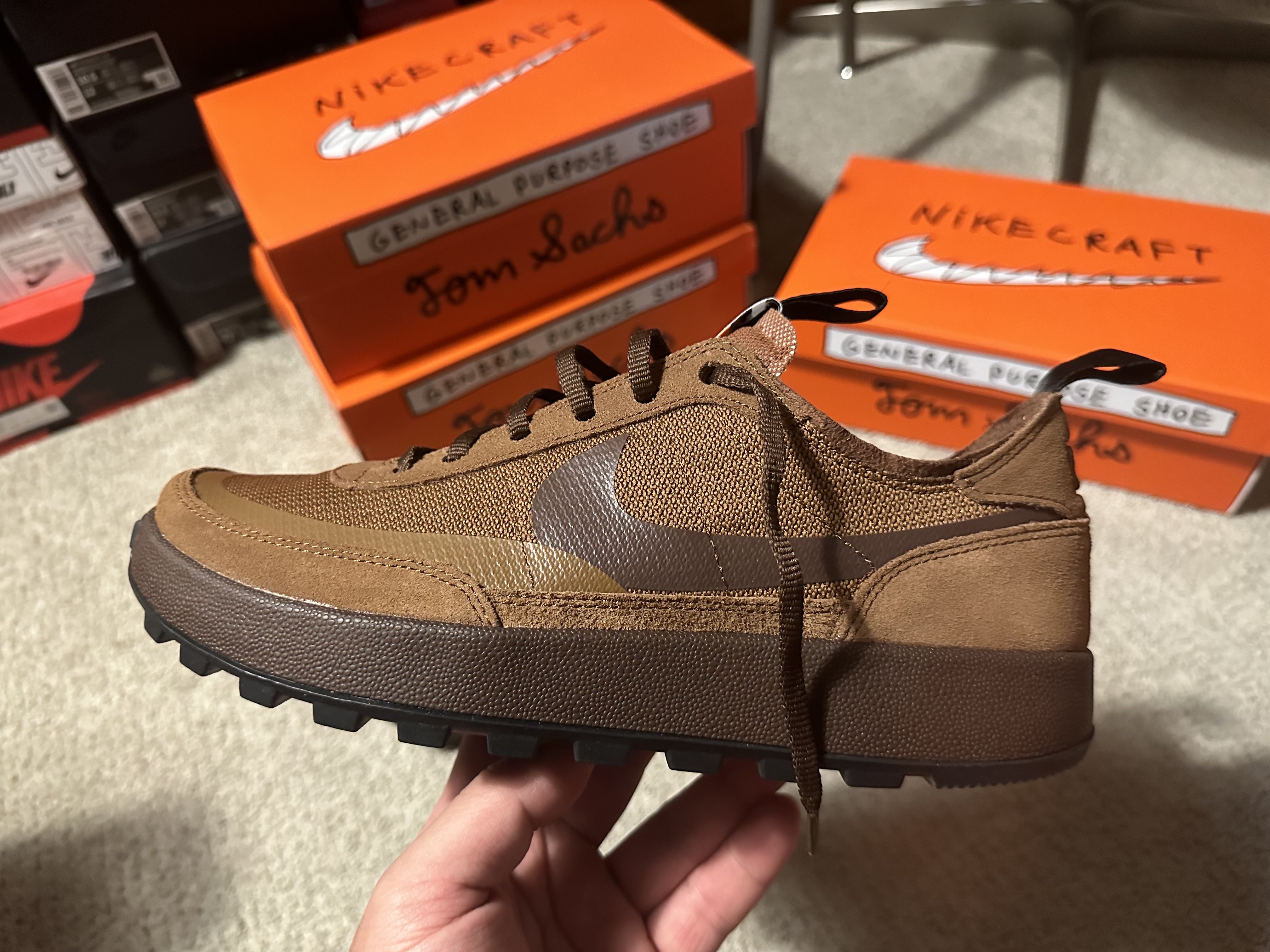 Nike x Tom Sachs General Purpose Shoe Brown 착용 스타일 - 1