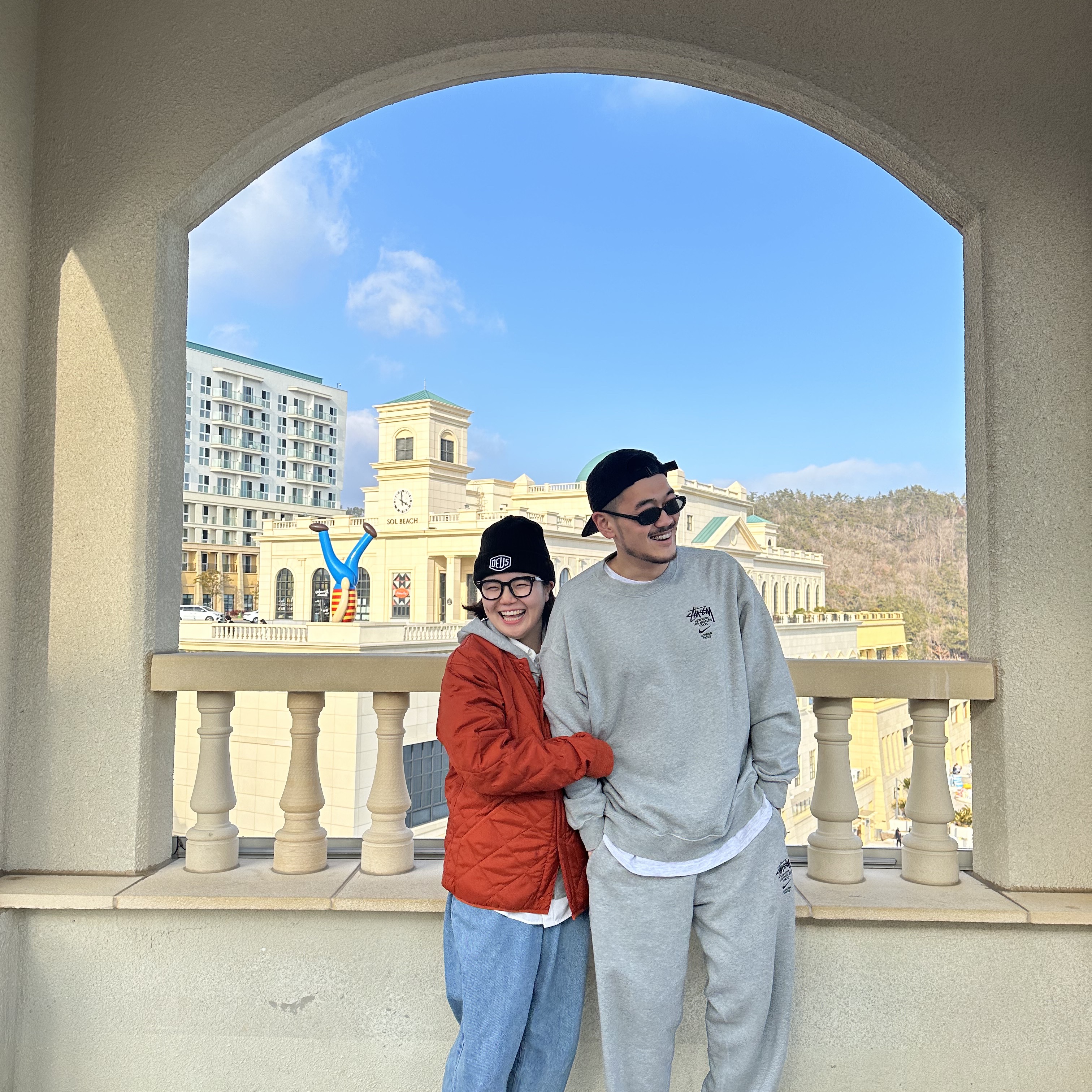 Nike x Stussy NRG ZR Fleece Crewneck Heather Grey - US/EU, Nike x Stussy NRG ZR Fleece Pants Heather Grey - US/EU 착용 스타일