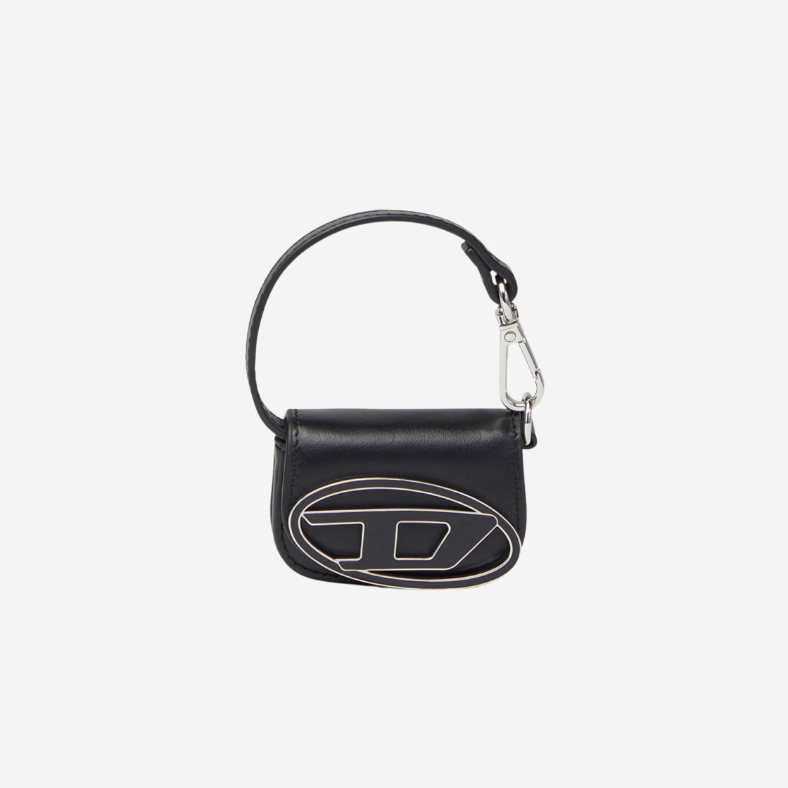 Diesel 1DR Micro Leather Bag Charm Black 상세 이미지 1