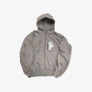 Undermycar Otter Oversized Damage-Washed Hood Zip-Up Dust - 23SS