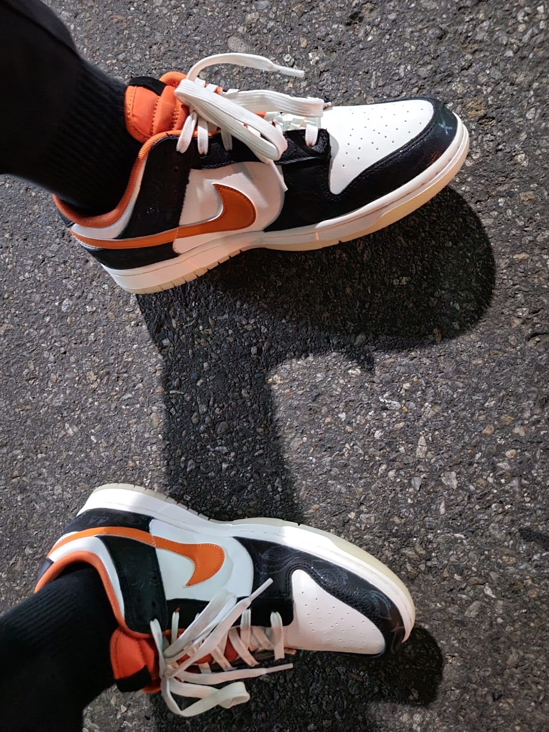 Nike Dunk Low Retro PRM Halloween 착용 스타일