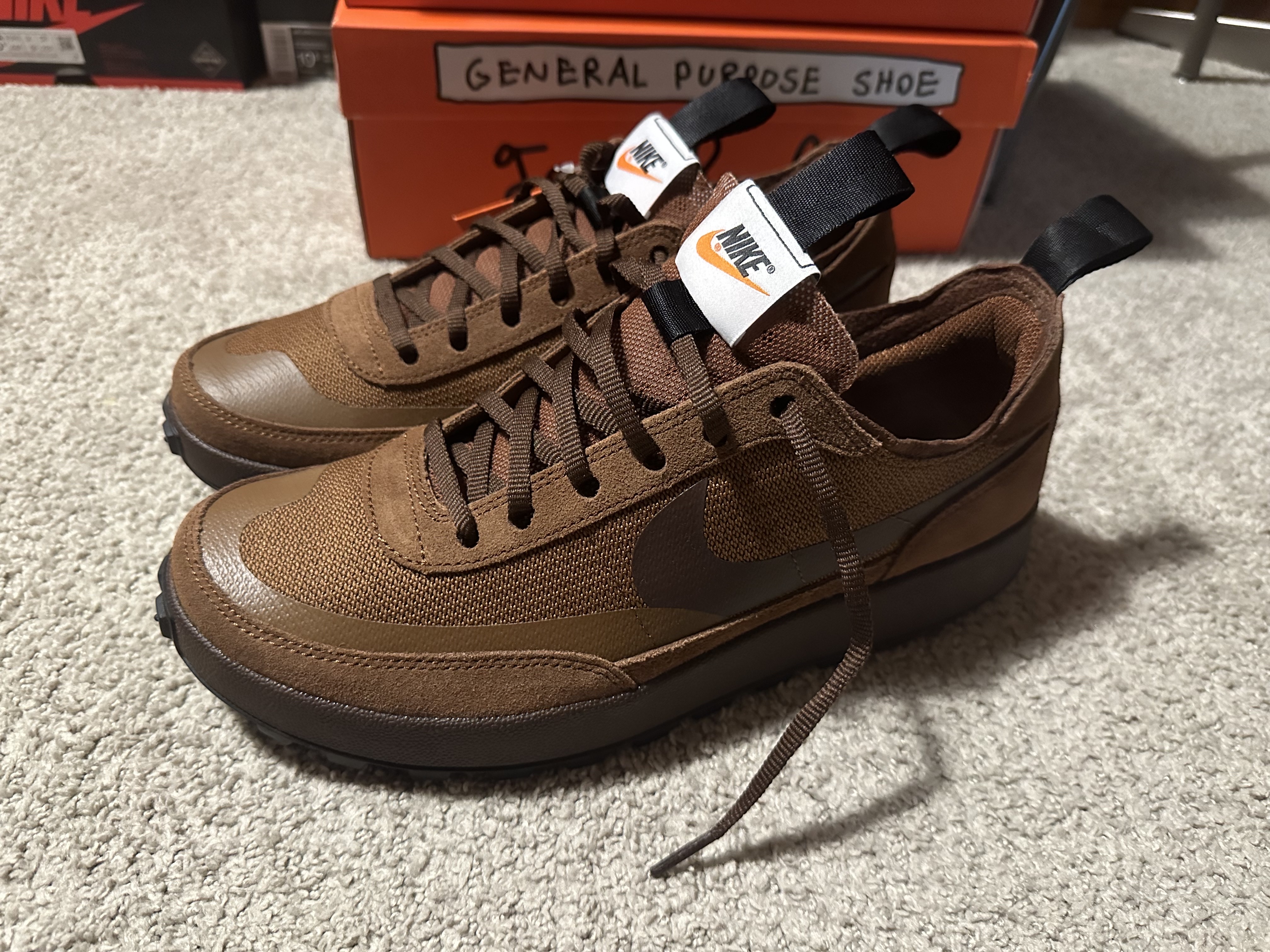 Nike x Tom Sachs General Purpose Shoe Brown 착용 스타일 - 3