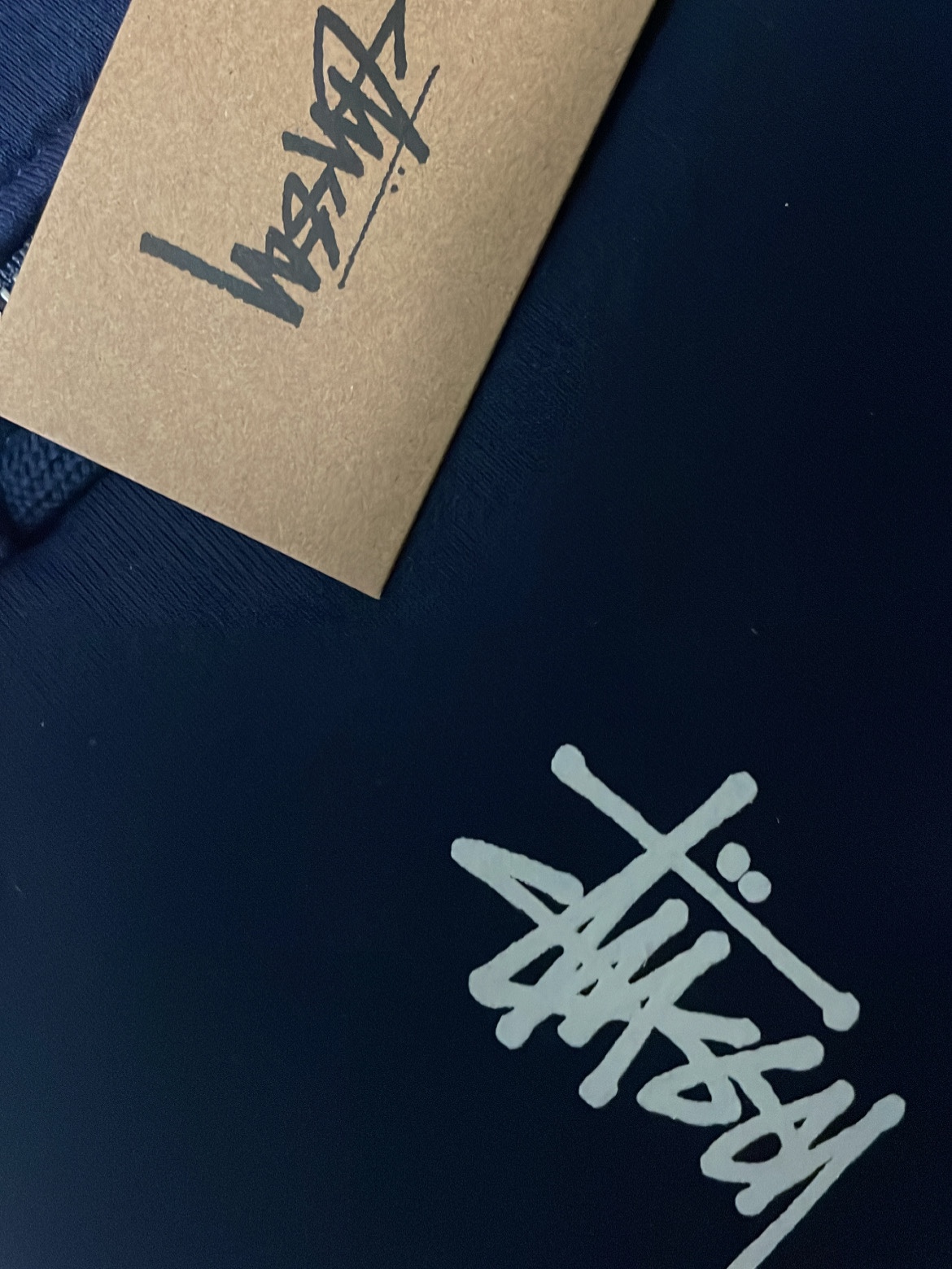 Stussy Basic Stussy Zip Hoodie Navy 2022 착용 스타일 - 1