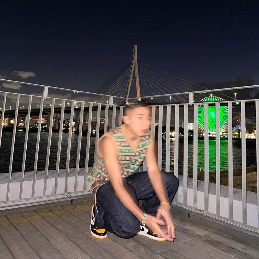 Kenzo Merino Wool Jacquard Jumper Grass Green, Jordan 1 Retro High OG Taxi 착용 스타일 - 2