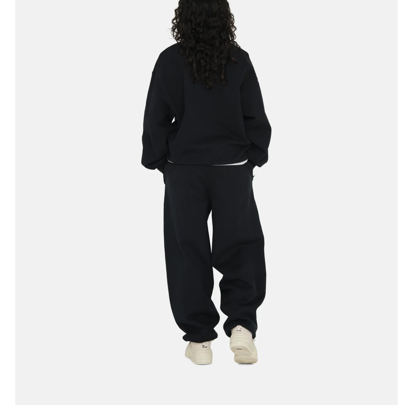Nike x Stussy NRG Washed Fleece Pants Black (DO5296-010) 착용 스타일 - 2
