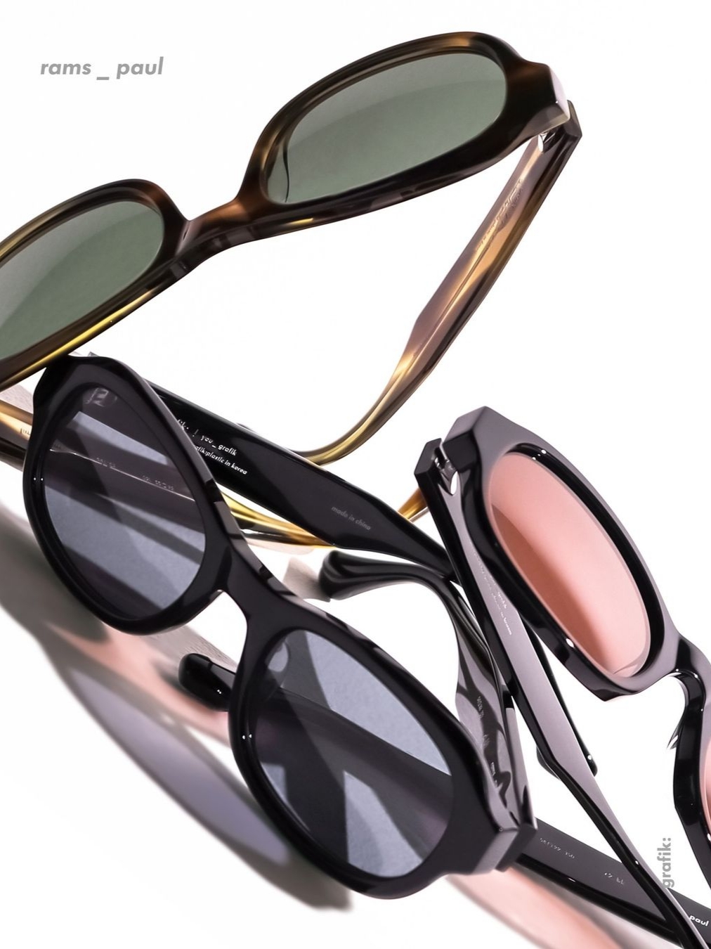 Grafik: Paul C1 Black Grey Lens, Grafik: Paul C2 Black Brown Lens 착용 스타일