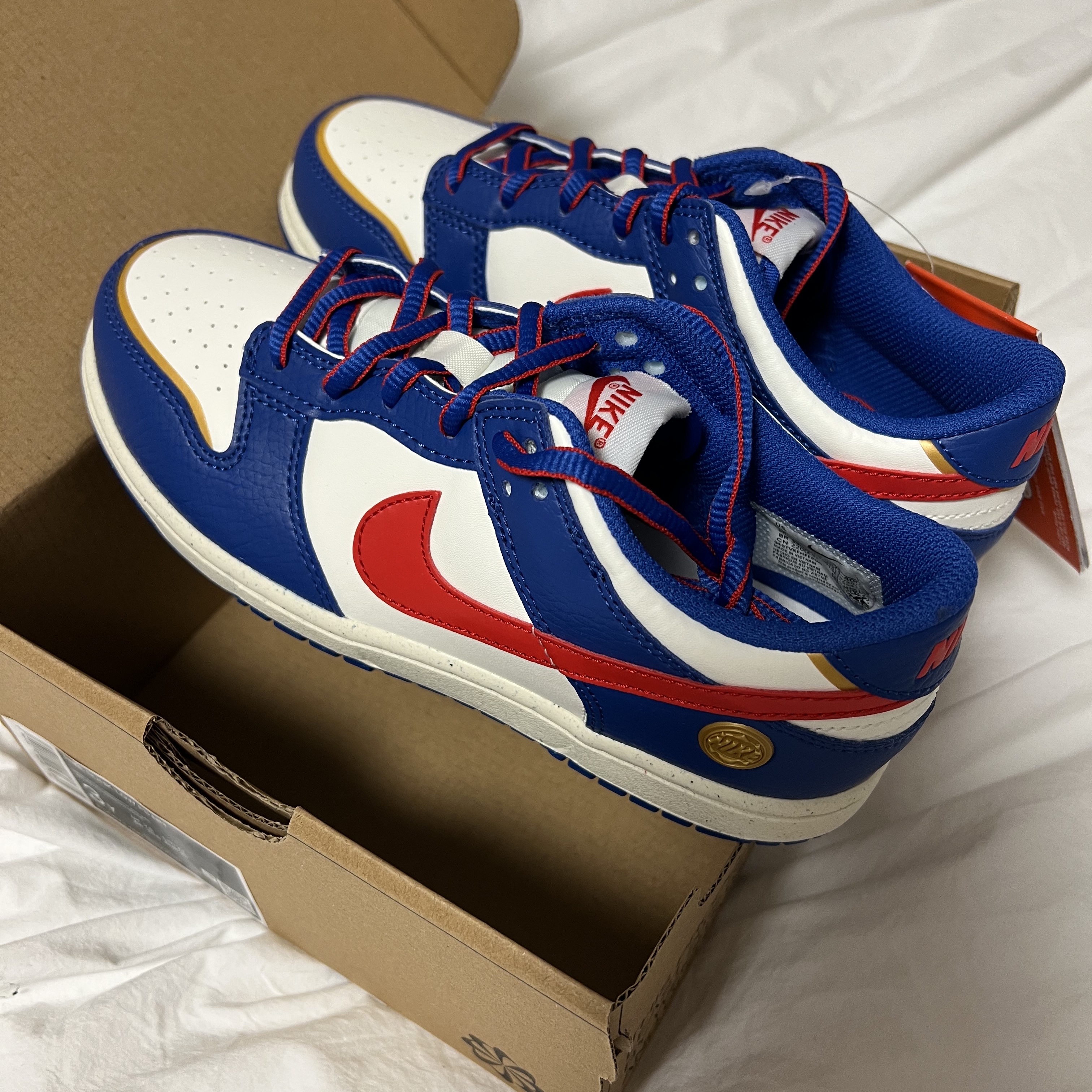 (PS) Nike Dunk Low Game Royal University Red 착용 스타일 - 1
