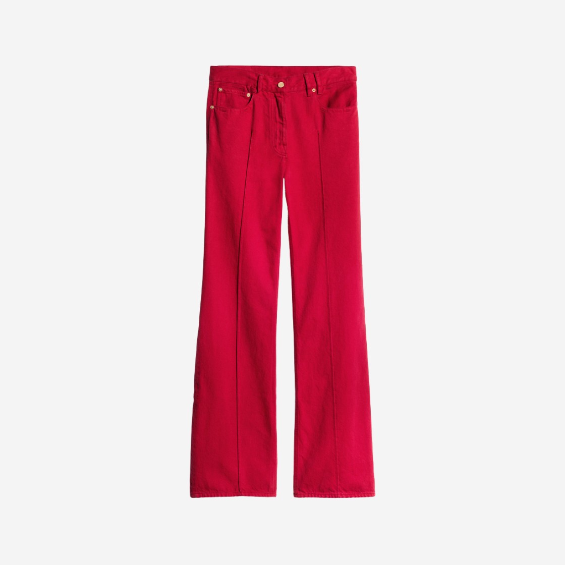 (W) Jacquemus Le de Nimes Bordado Baggy Jeans Red 상세 이미지 1