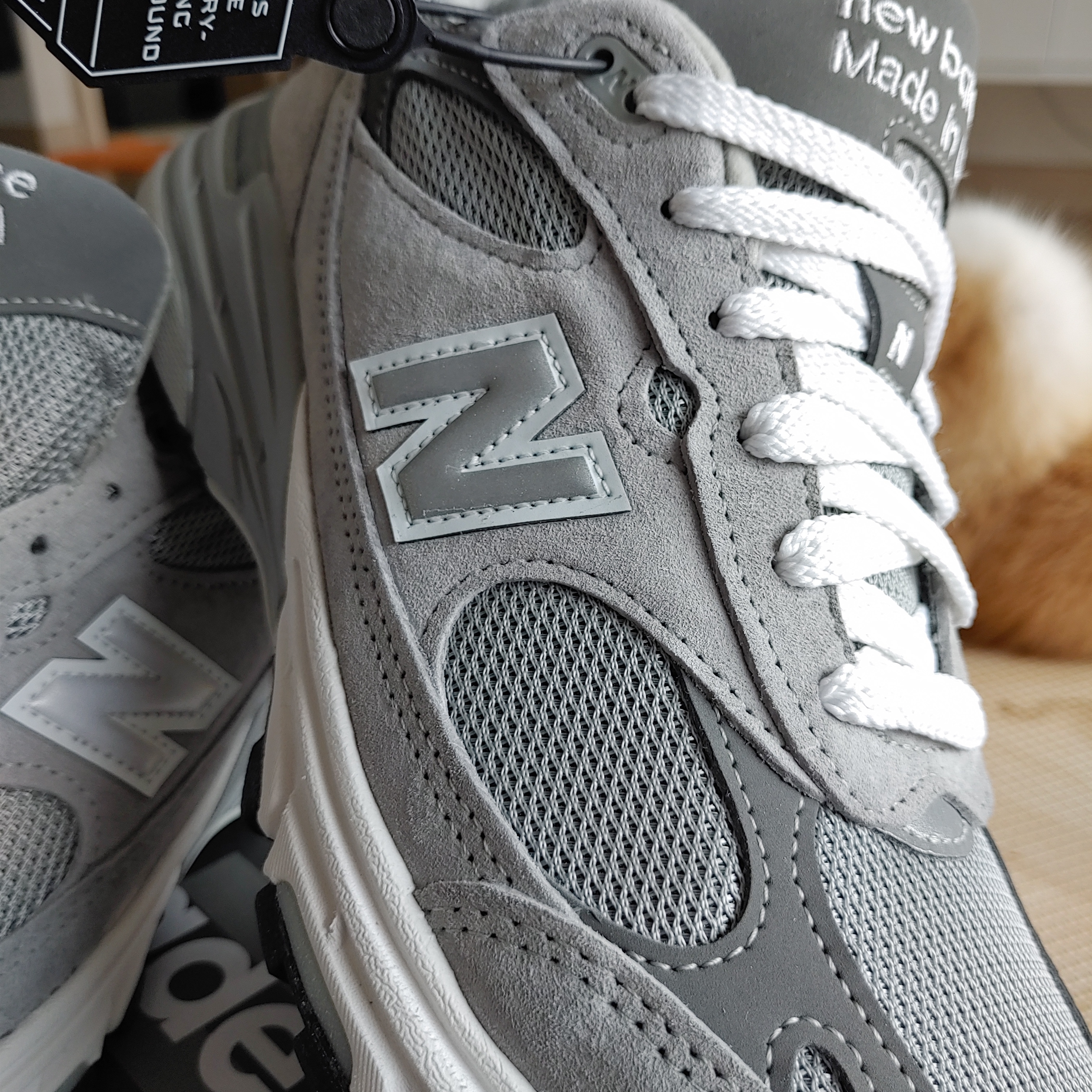 New Balance 993 Made in USA Grey - D Standard 착용 스타일 - 2