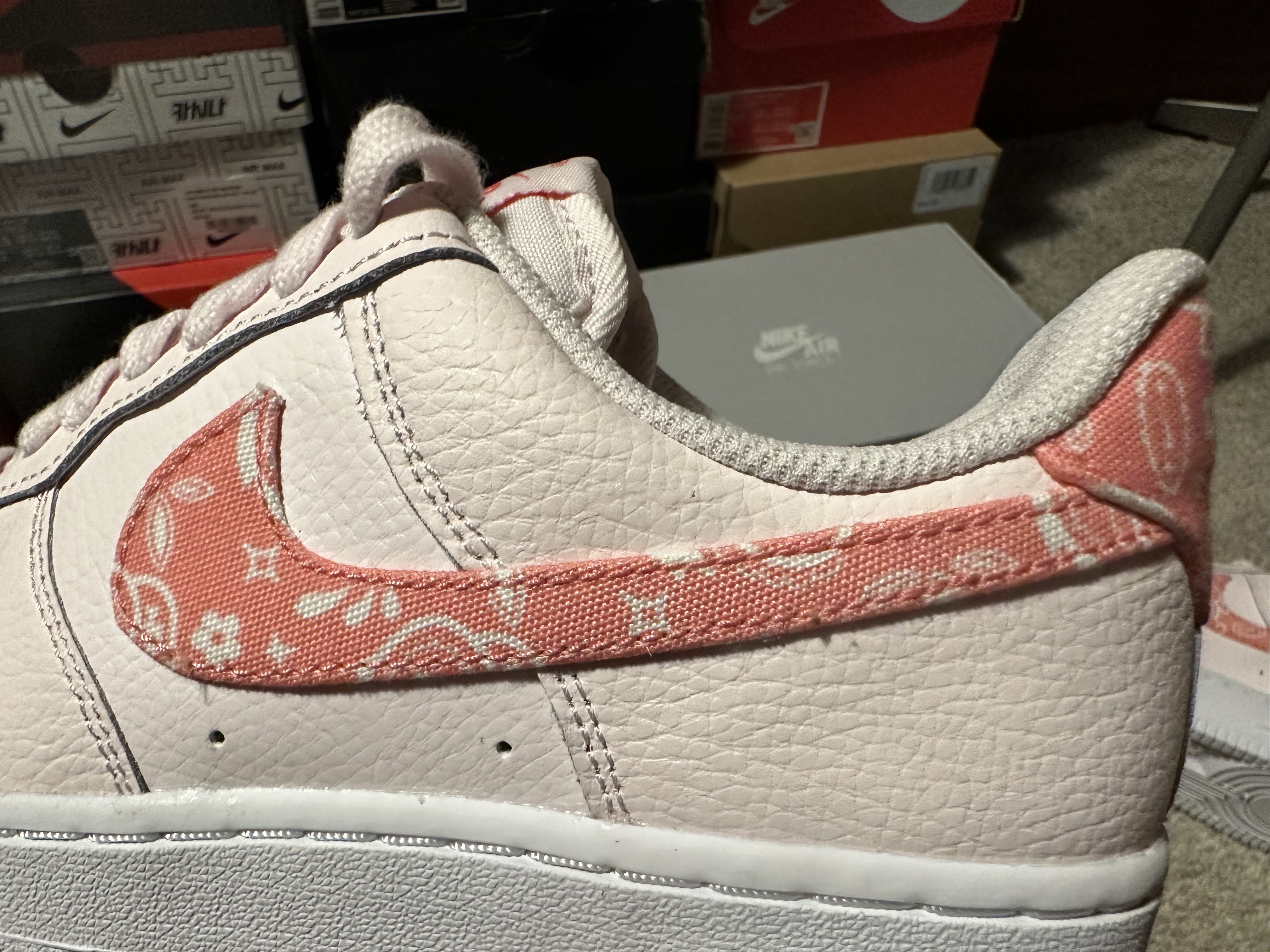 (W) Nike Air Force 1 Low '07 Pearl Pink 착용 스타일 - 4