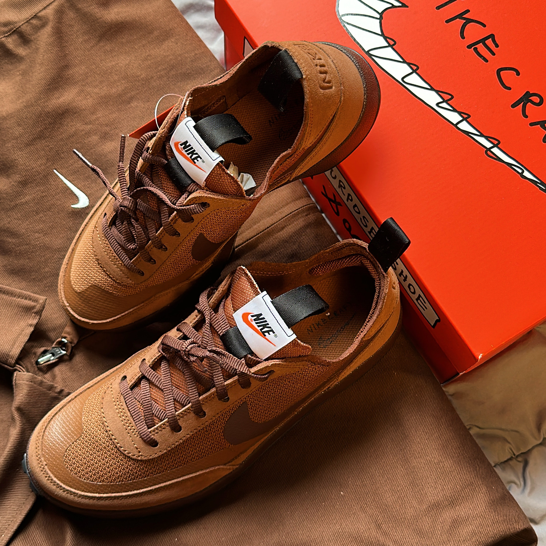 Nike x Tom Sachs General Purpose Shoe Brown 착용 스타일