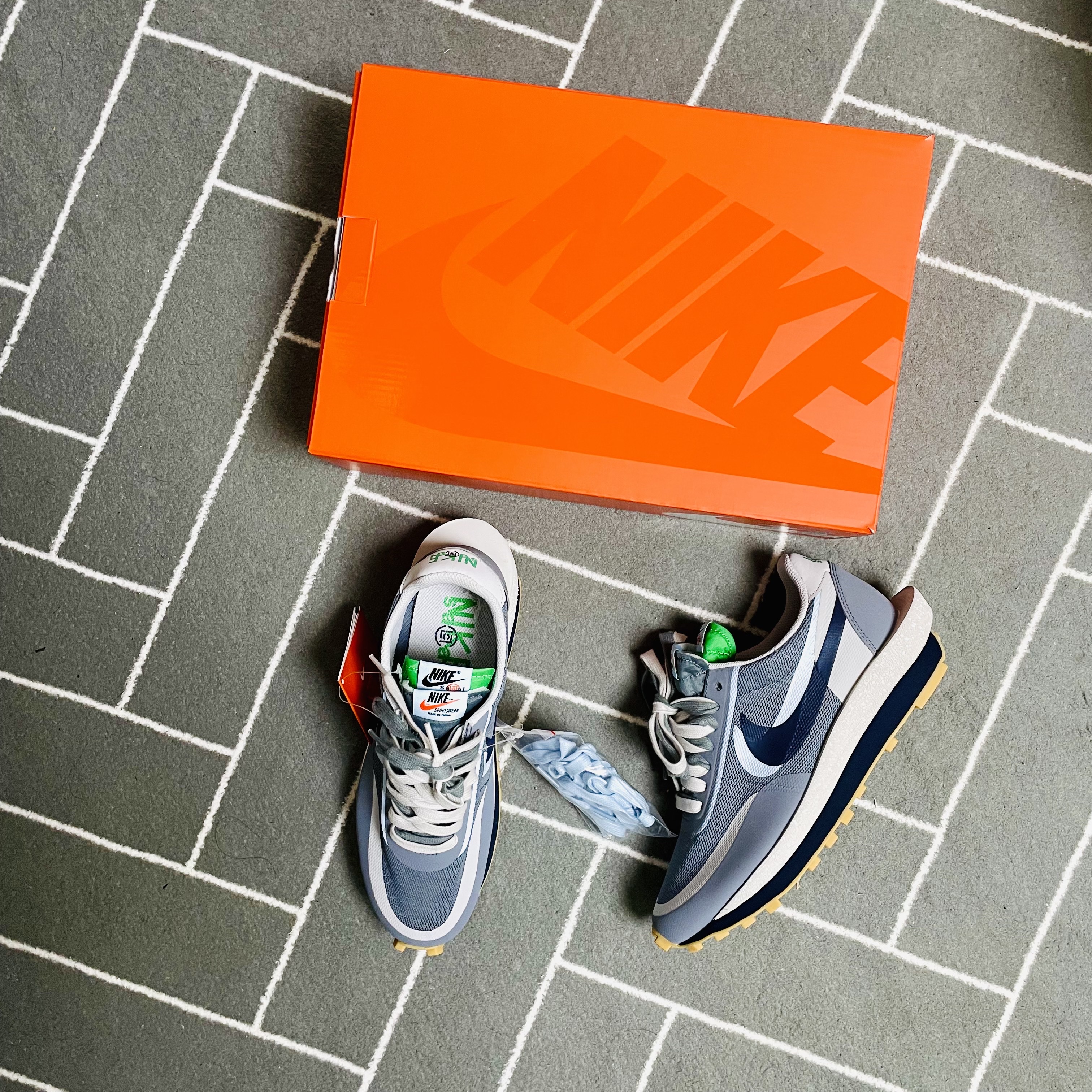 Nike x Sacai x Clot LDWaffle Cool Grey 착용 스타일