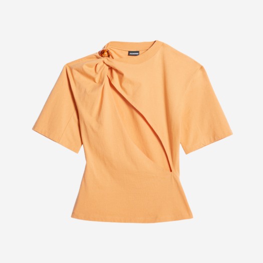 (W) 자크뮈스 르 슬래쉬드 티셔츠 페롤라 옐로우