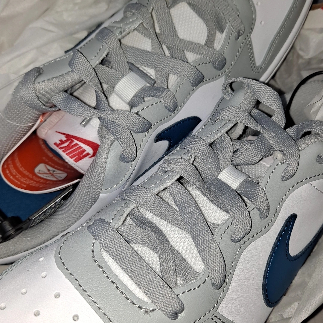 (GS) Nike Court Borough Low 2 Light Smoke Grey 착용 스타일