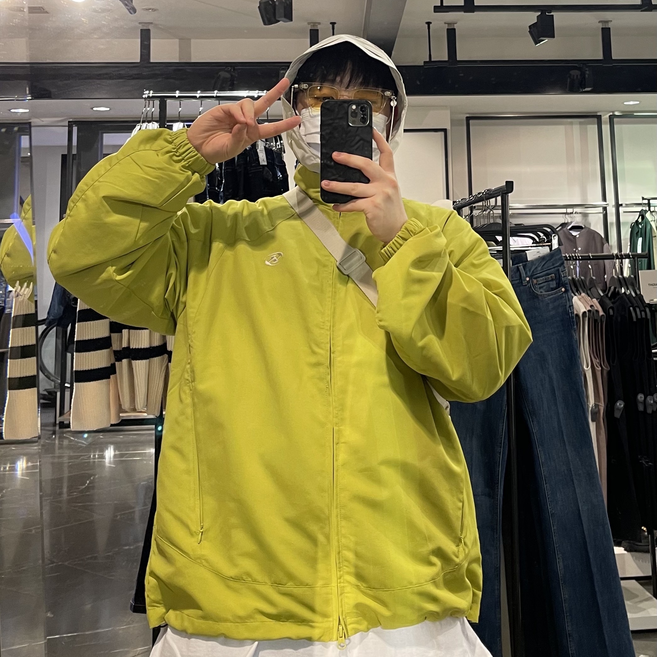 Sansan Gear Docking Jacket Lime - 22FW 착용 스타일