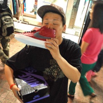 Nike x Supreme SB Blazer Sail 2006, Nike x Supreme SB Blazer Red 2006 착용 스타일 - 3
