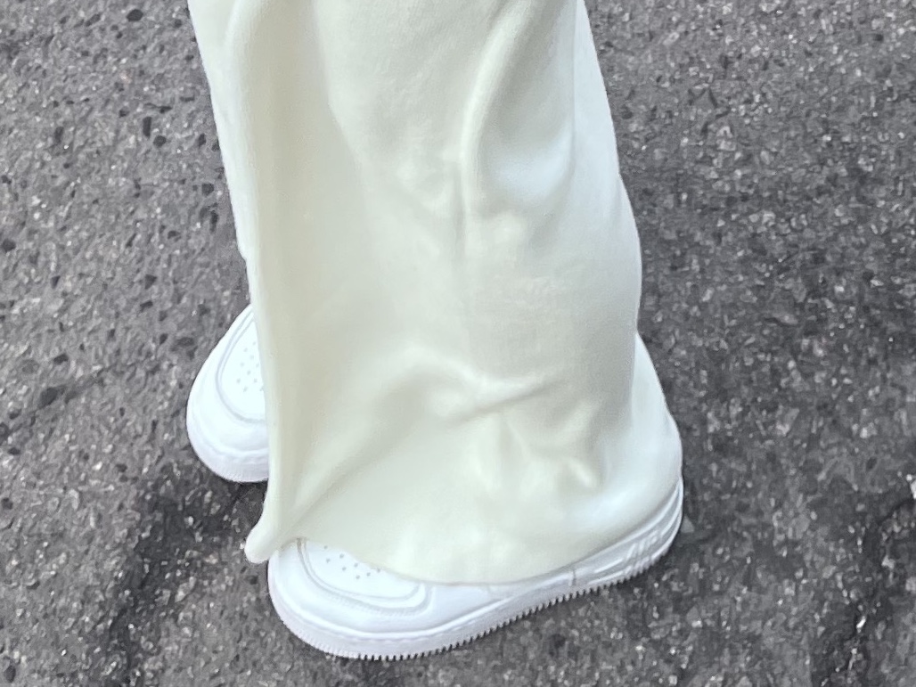 (W) Nike Air Force 1 Shadow Triple White 착용 스타일 - 2