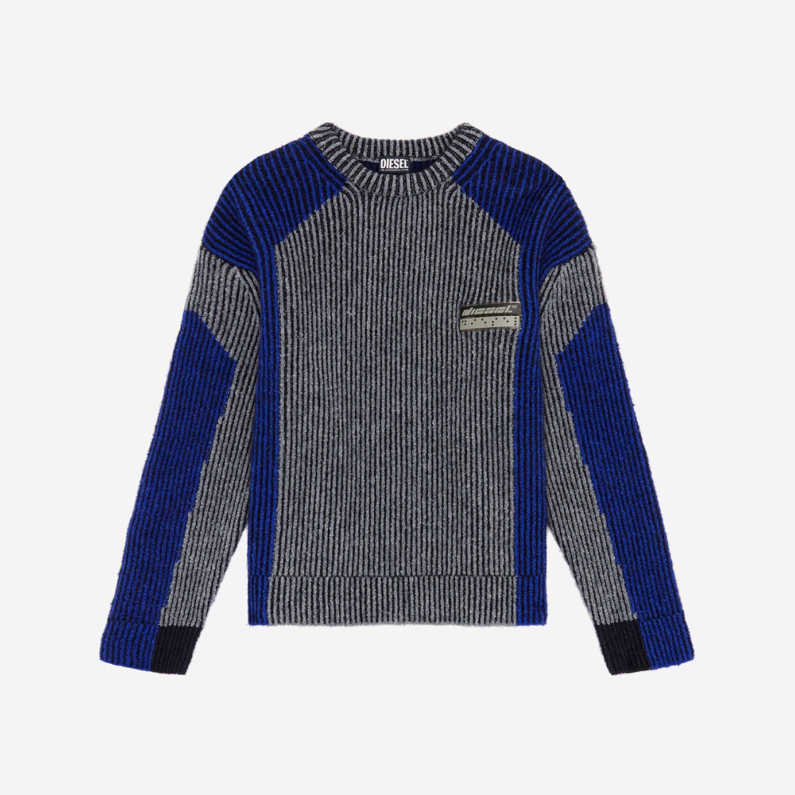 Diesel K-Raig Knit Pullover Blue Grey 상세 이미지 1