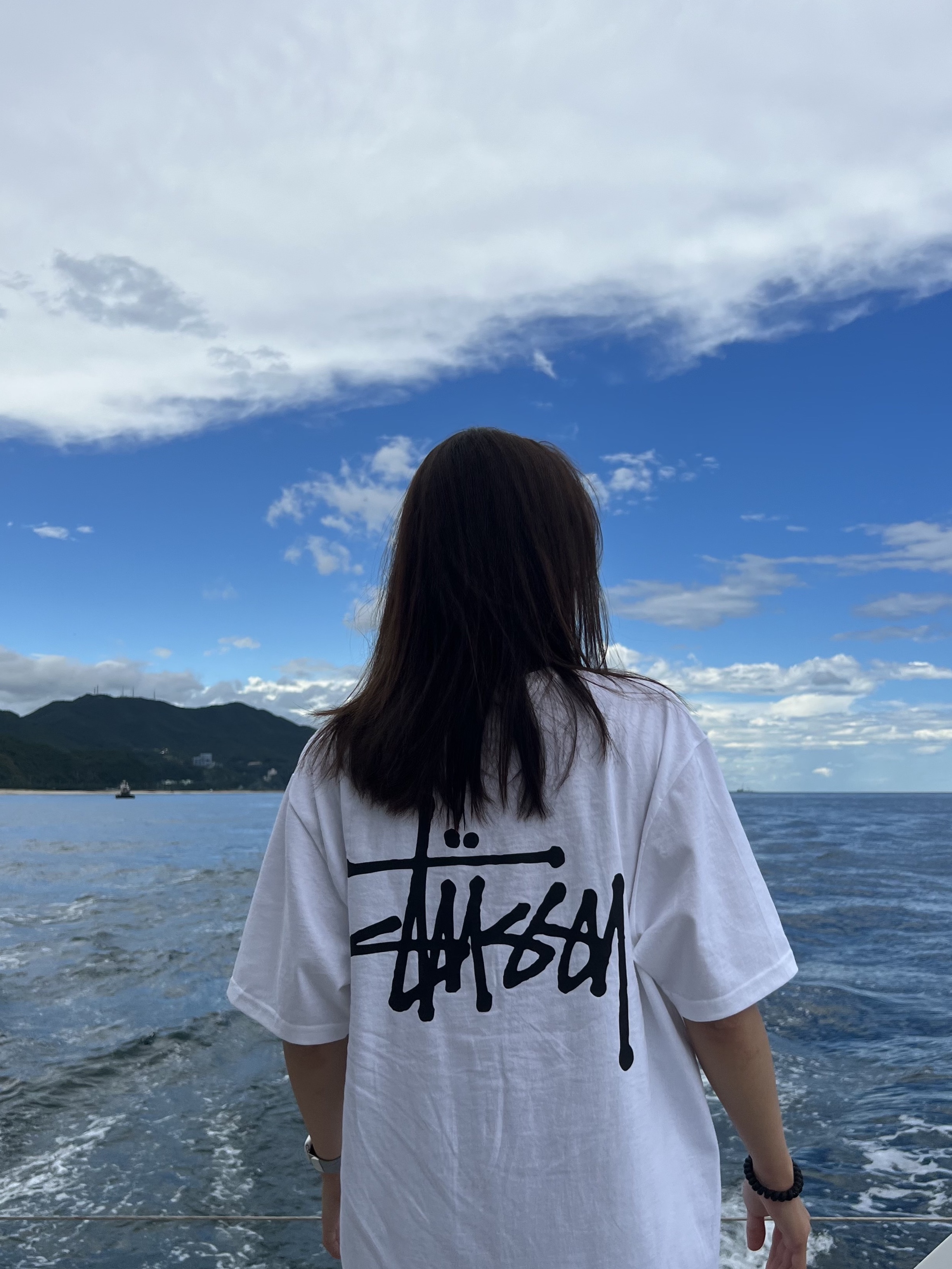 Stussy Basic Stussy T-Shirt White 2022 착용 스타일