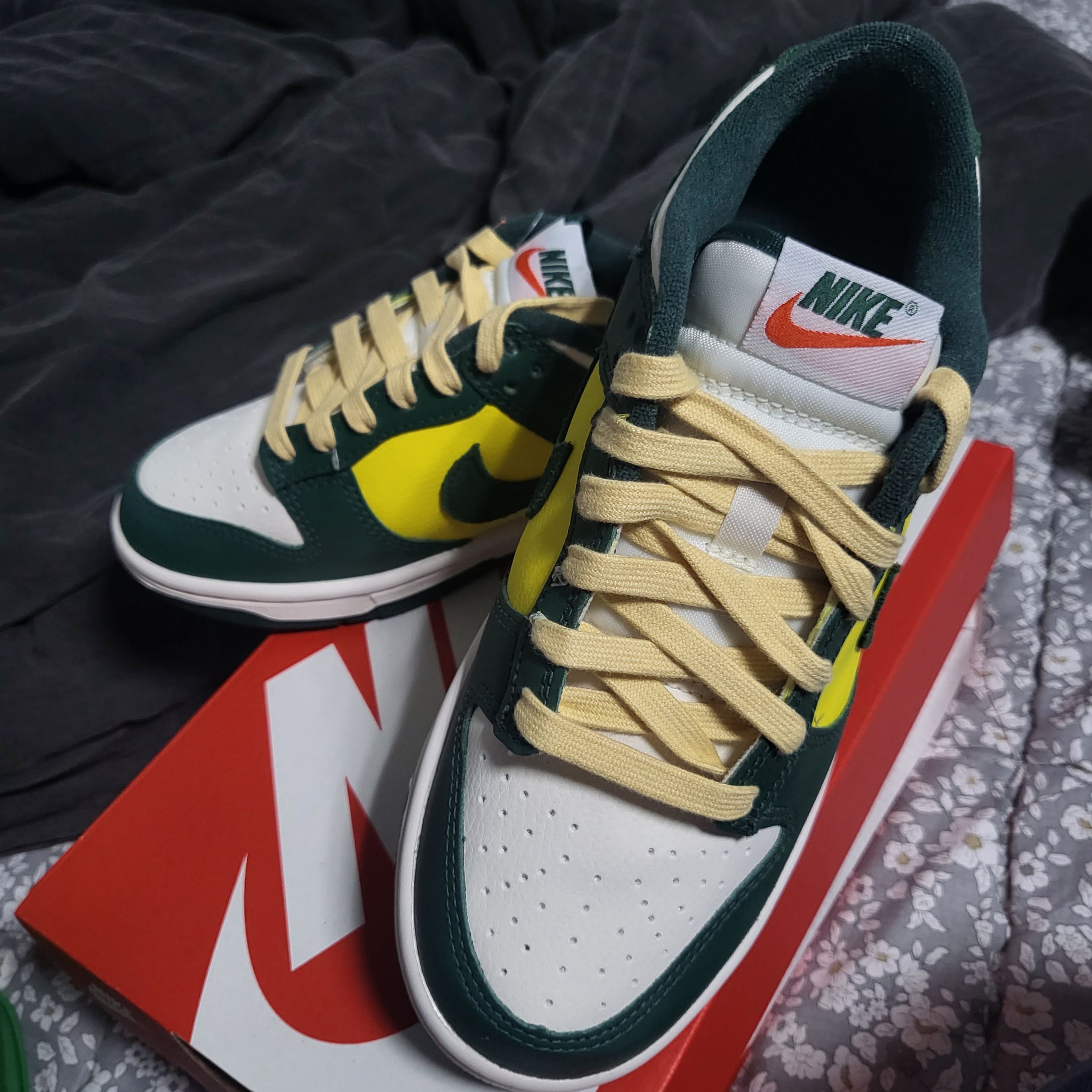 (W) Nike Dunk Low SE Opti Noble Green 착용 스타일