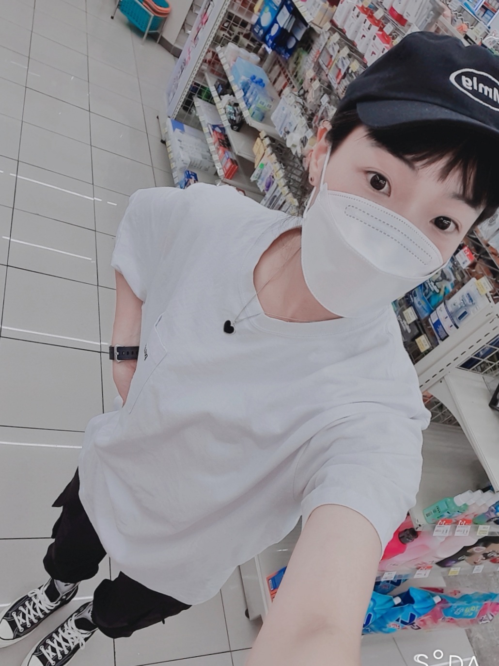 Converse Chuck 70 Hi Black 착용 스타일