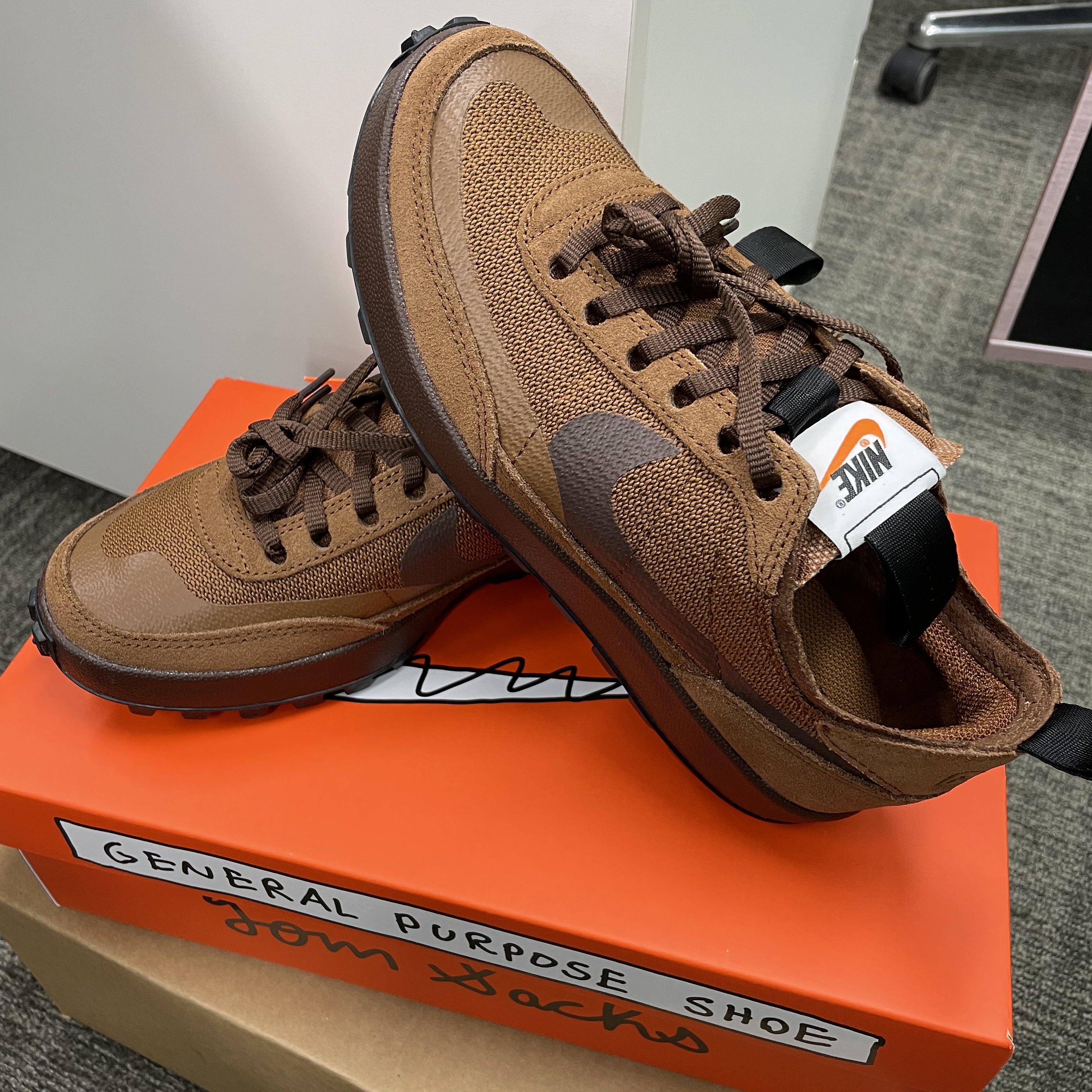 Nike x Tom Sachs General Purpose Shoe Brown 착용 스타일 - 1