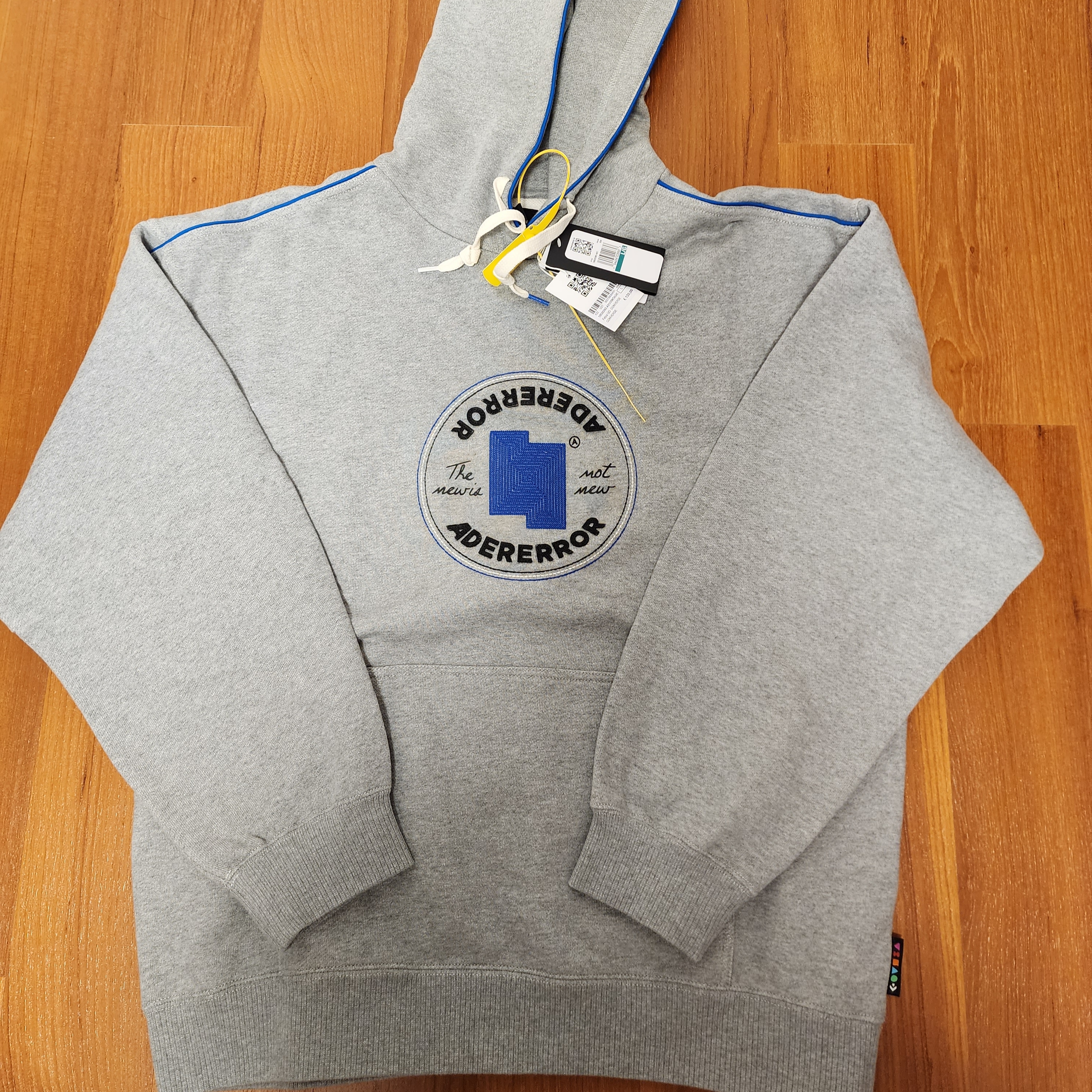 Converse x Ader Error Shapes Pullover Hoodie Vintage Grey Heather 착용 스타일 - 1