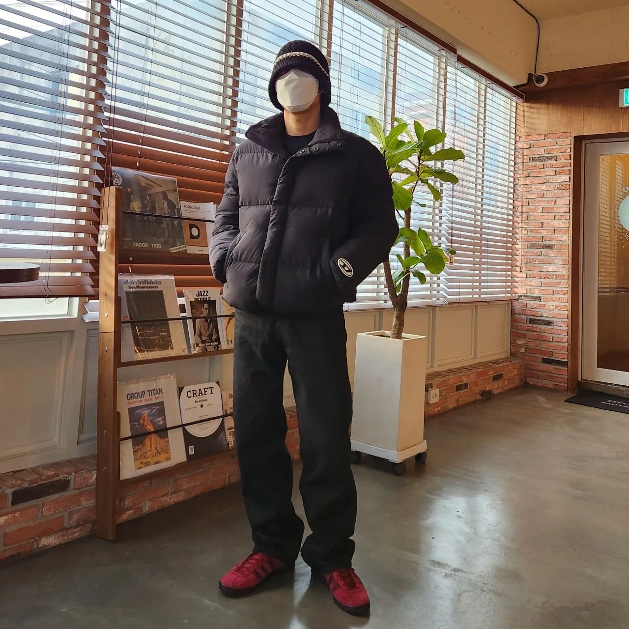 Diesel Polygiene Viraloff Puffer Jacket Black 착용 스타일