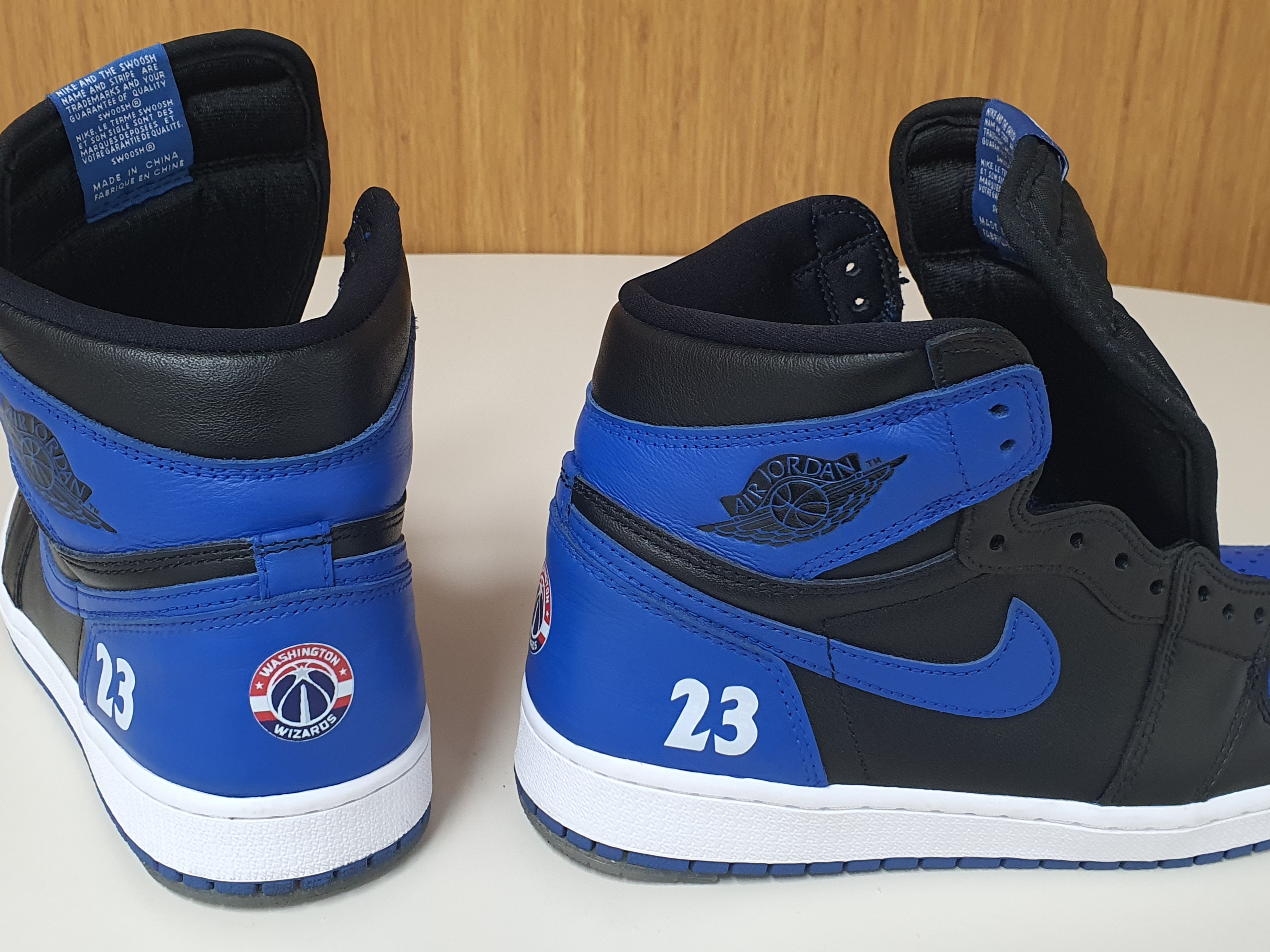 Jordan 1 Retro High OG Dark Marina Blue, Jordan 1 Retro Royal 2017 착용 스타일 - 2