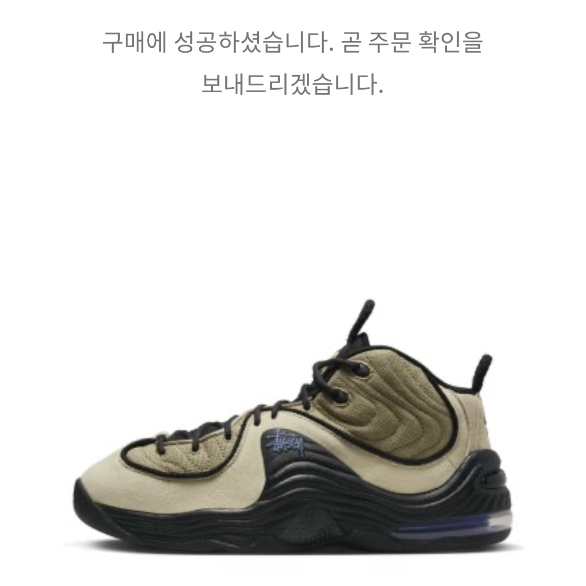 Nike x Stussy Air Penny II Rattan and Limestone 착용 스타일