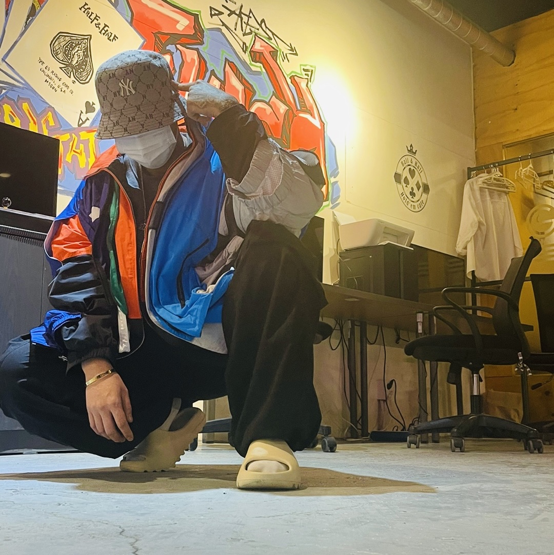 Nike M NRG DH Jacket Purple Photo Blue 착용 스타일 - 1