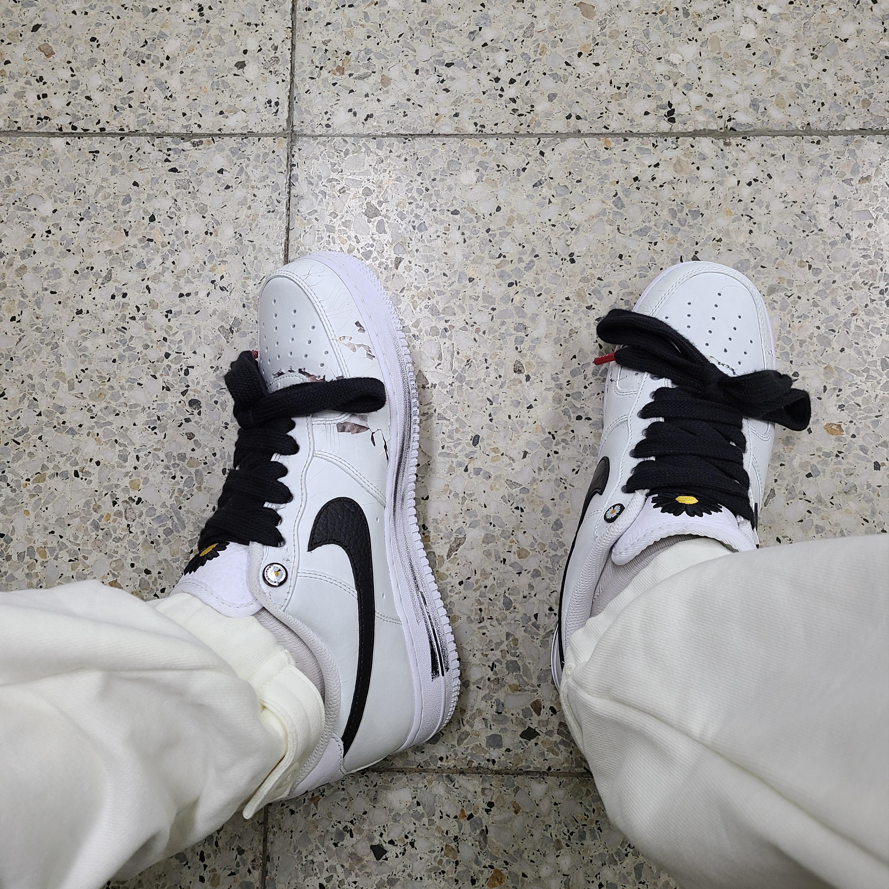 Nike x Peaceminusone Air Force 1 Low Para-Noise 2.0 착용 스타일