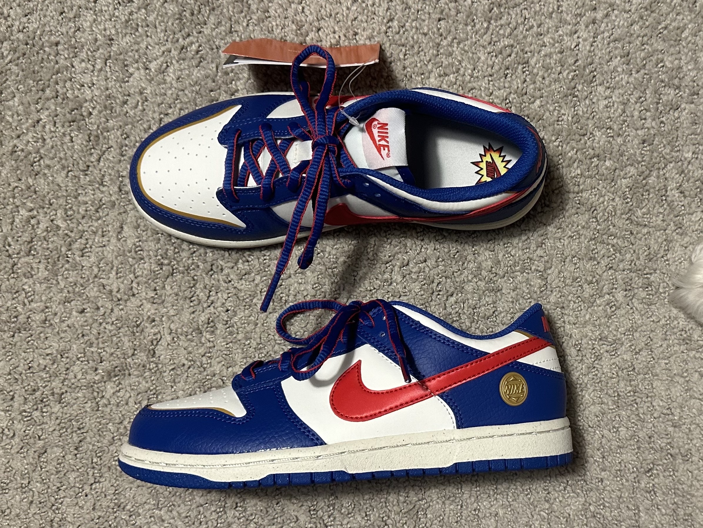 (PS) Nike Dunk Low Game Royal University Red 착용 스타일 - 2