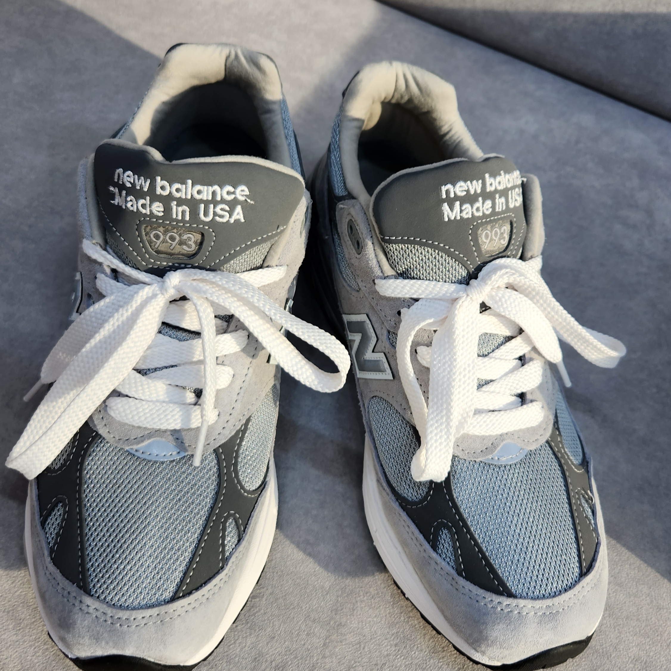New Balance 993 Made in USA Grey - D Standard 착용 스타일