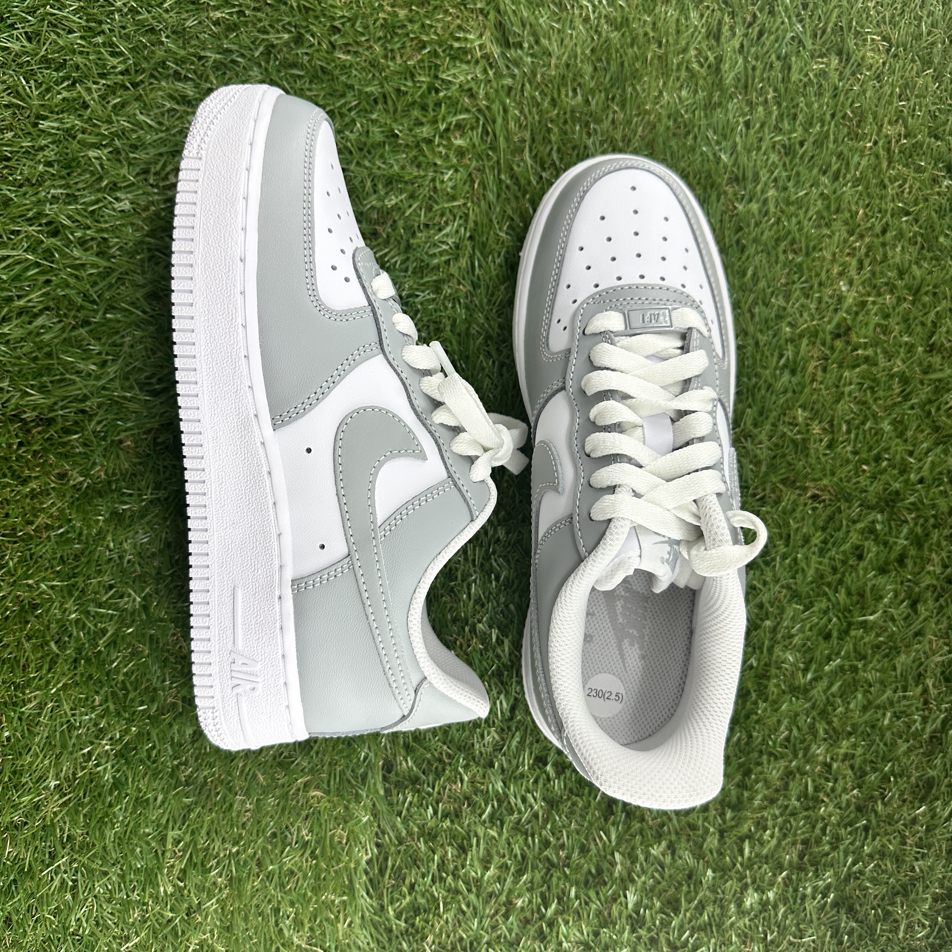 Nike Air Force 1 Low White Grey 착용 스타일 - 2