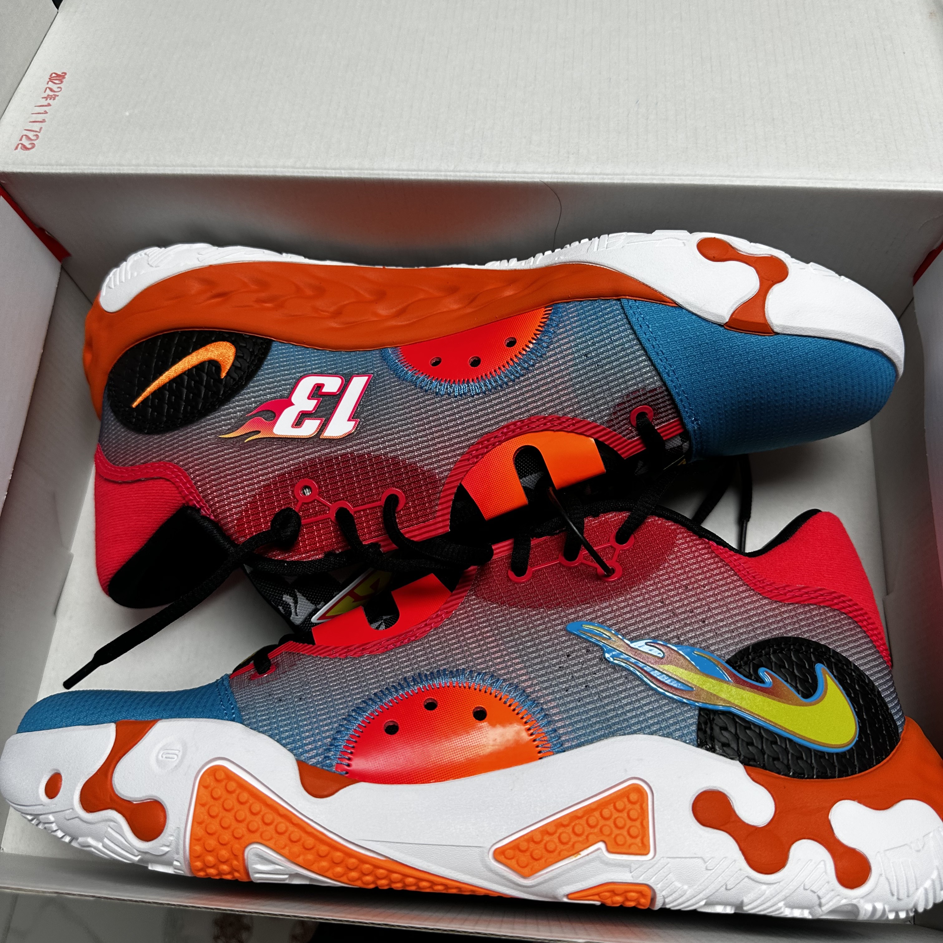 Nike x Hot Wheels PG 6 EP Siren Red 착용 스타일