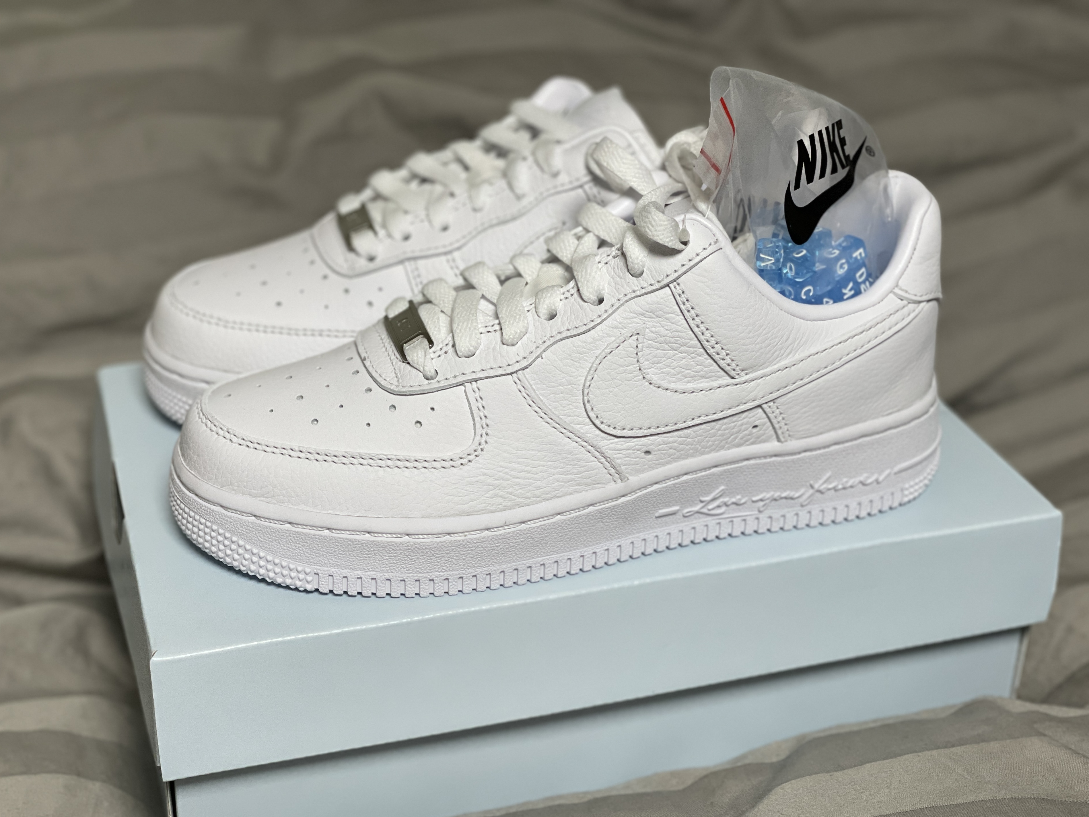 Nike x Drake Nocta Air Force 1 Low SP Certified Lover Boy White 착용 스타일
