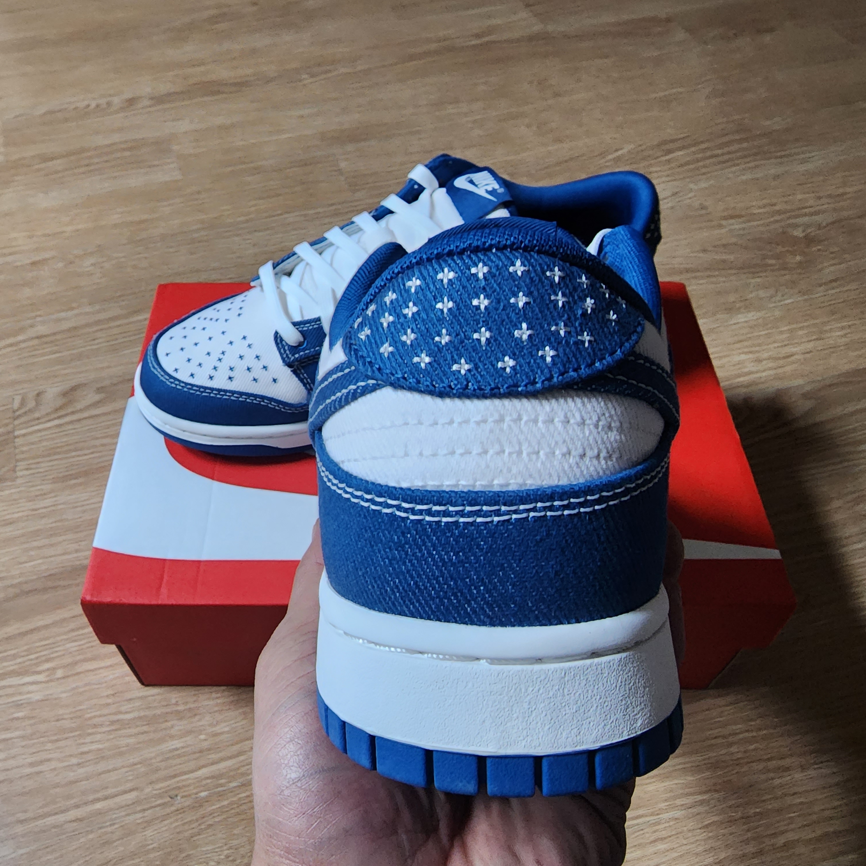 Nike Dunk Low Retro SE Industrial Blue 착용 스타일 - 3