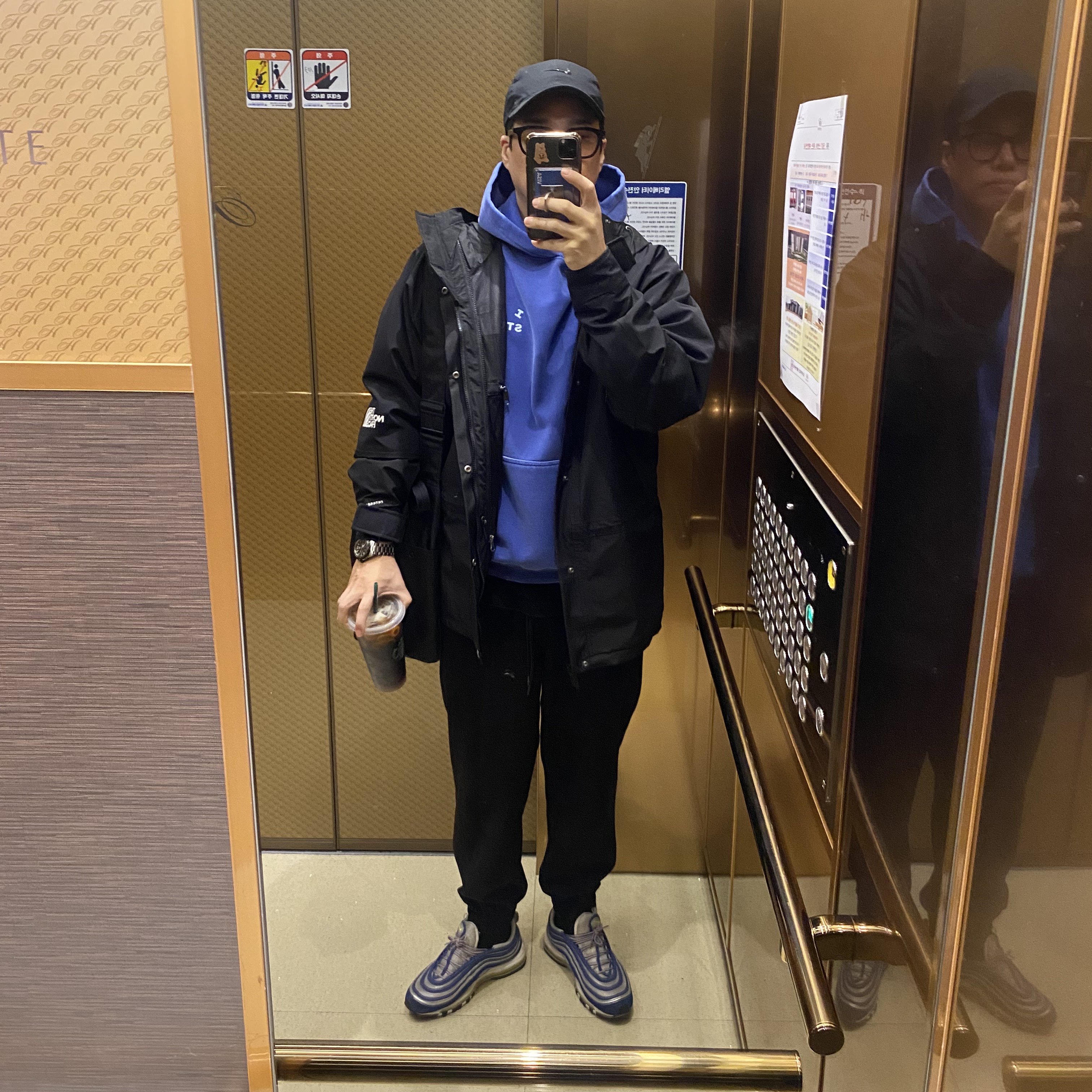 Nike x Drake Nocta NRG AU L91 Cap, IAB Studio Pigment Hoodie Royal Blue - 22FW 착용 스타일