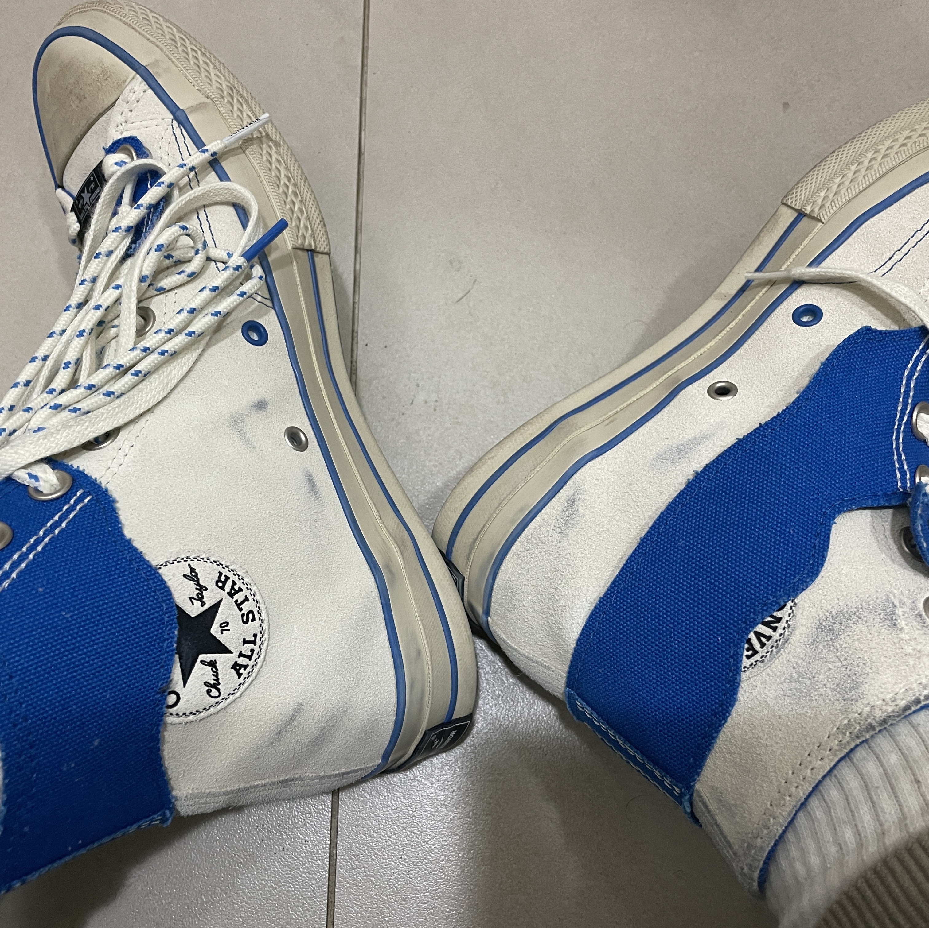 Converse x Ader Error Chuck 70 High White 착용 스타일 - 2