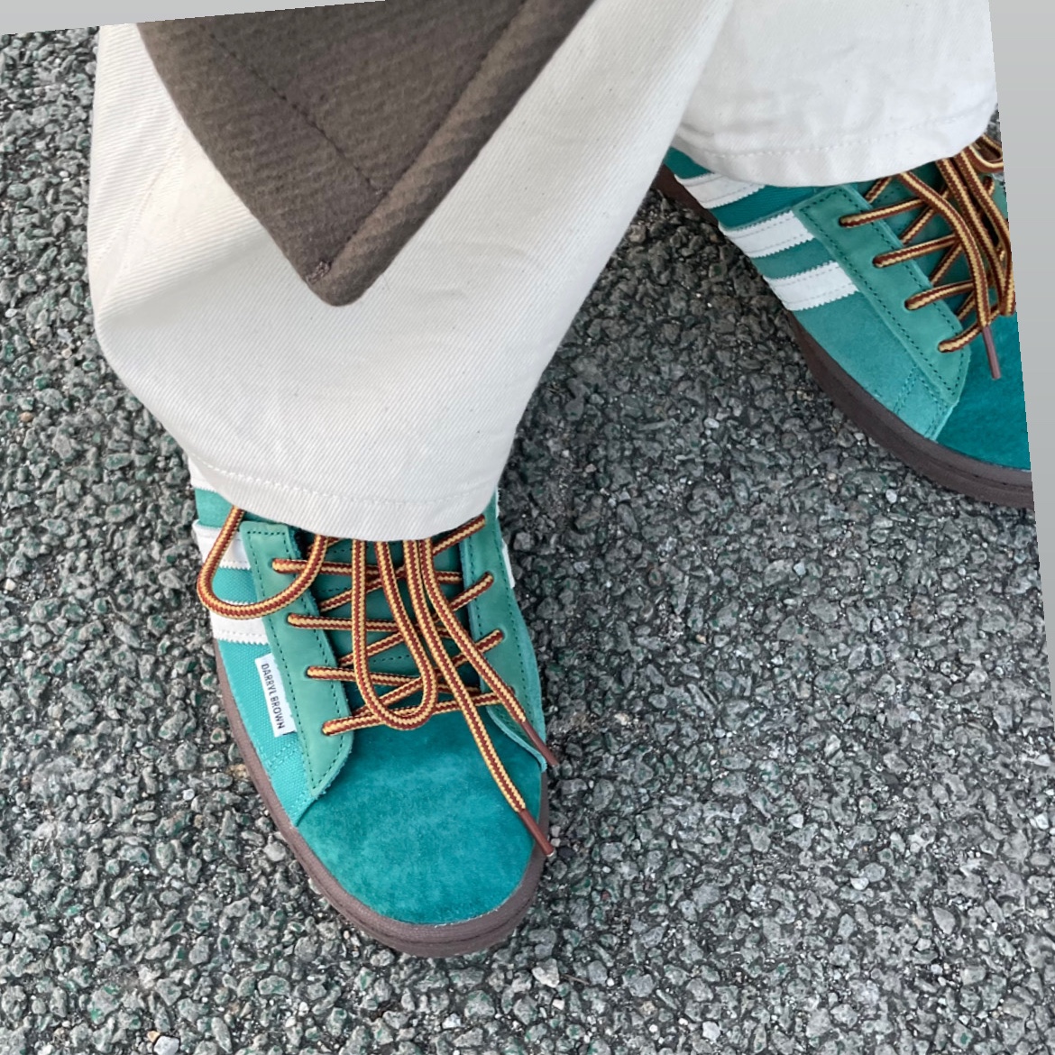 Adidas x Darryl Brown Campus 80 Active Green 착용 스타일