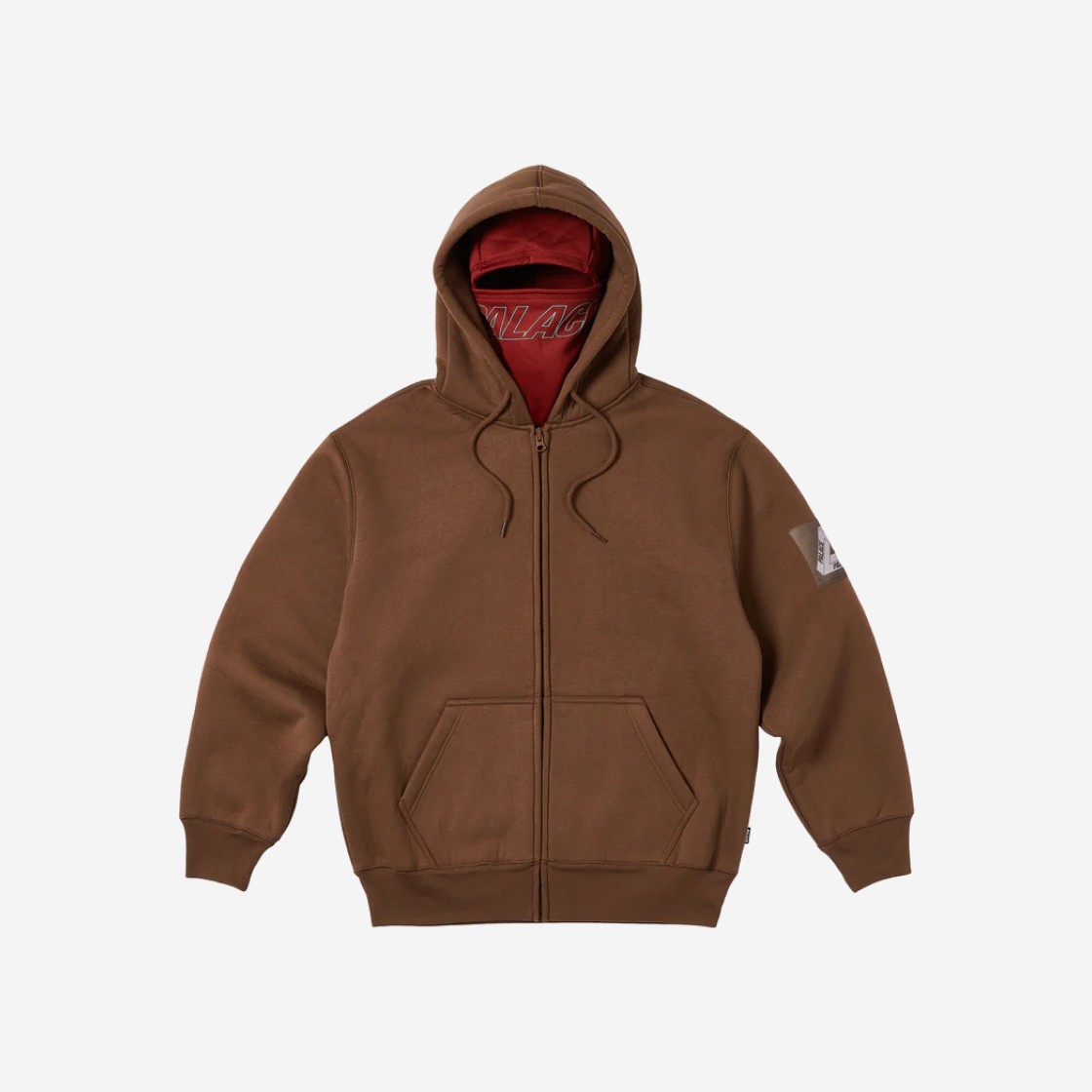 Palace Facemask Shearling Thermal Hood Brown - 23SS 상세 이미지 1